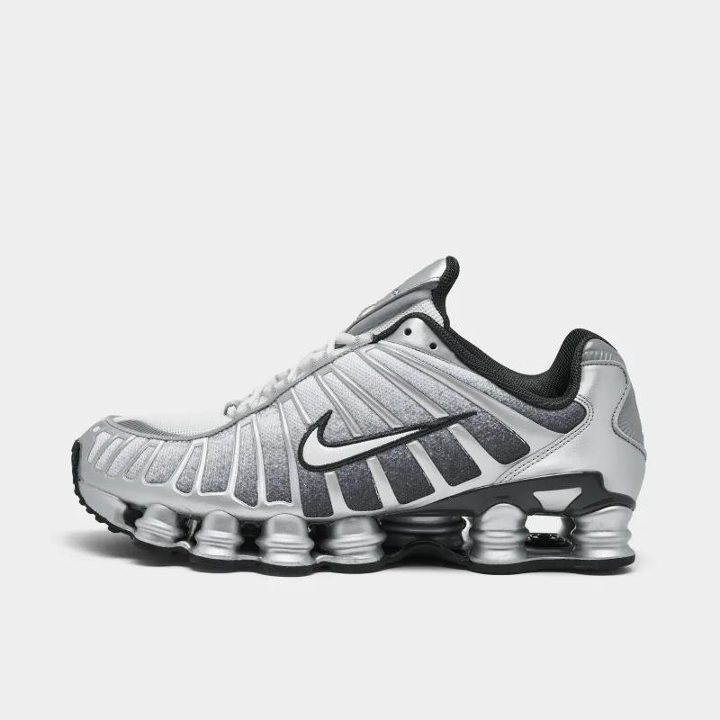 Nike Shox TL Print Metallic Silver / Summit White - Wolf Grey sold by JD Sports