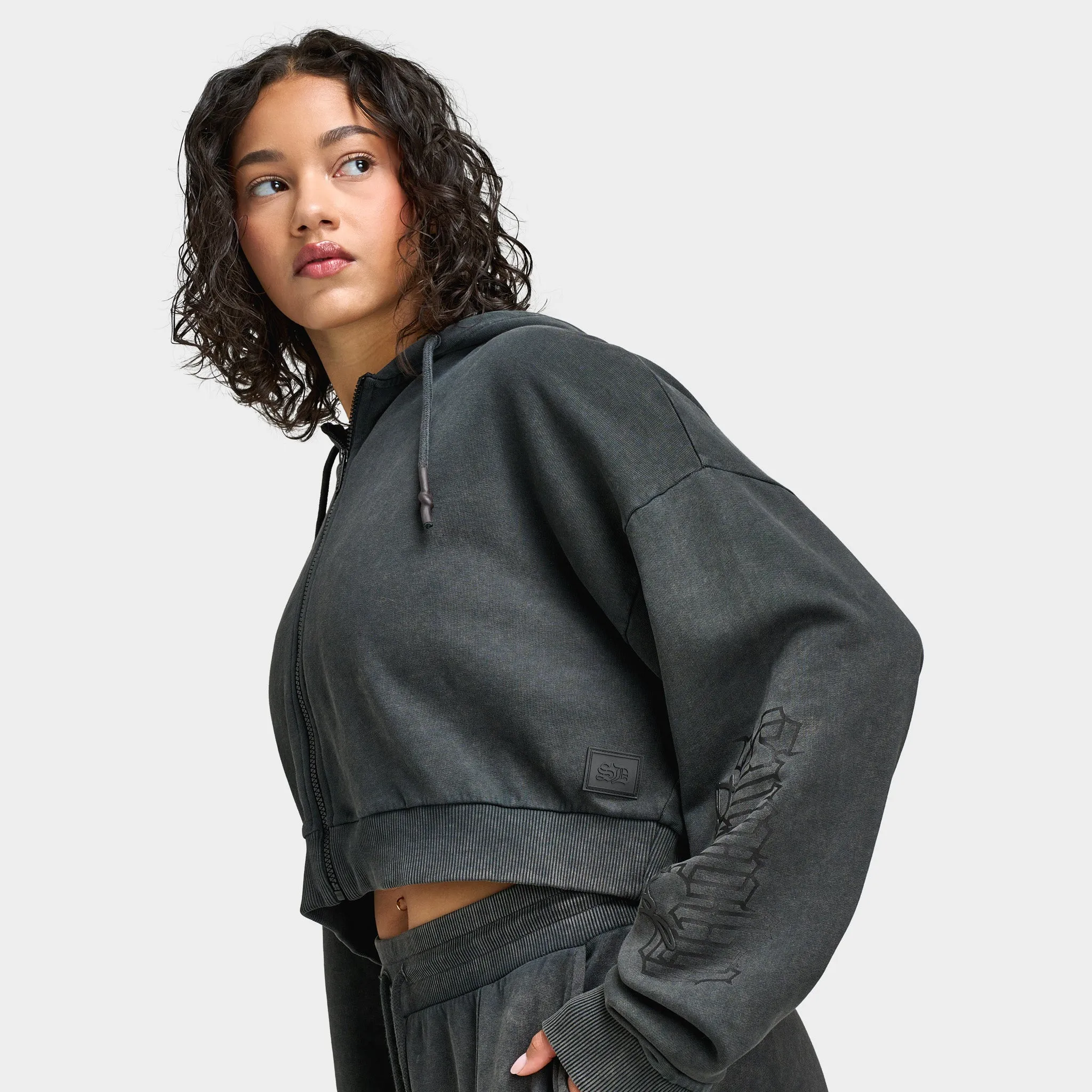 Supply & Demand Women's Monair Boxy Full Zip Hoodie / Grey W sold by JD Sports product image thumbnail 3