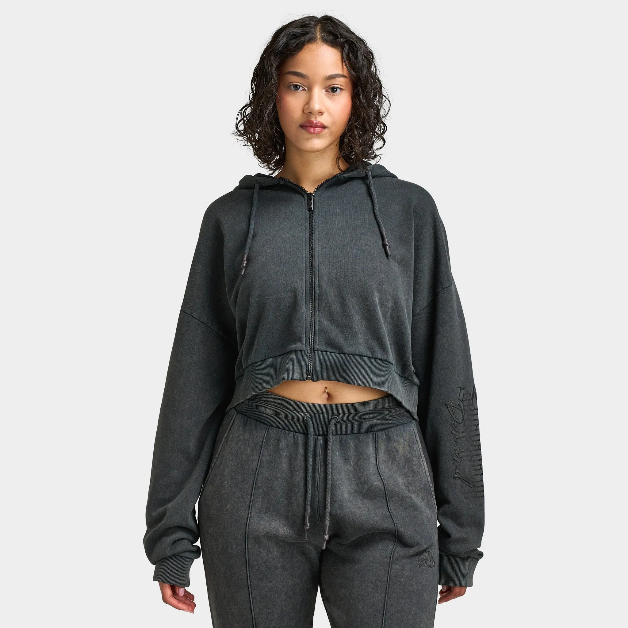 Supply & Demand Women's Monair Boxy Full Zip Hoodie / Grey W sold by JD Sports