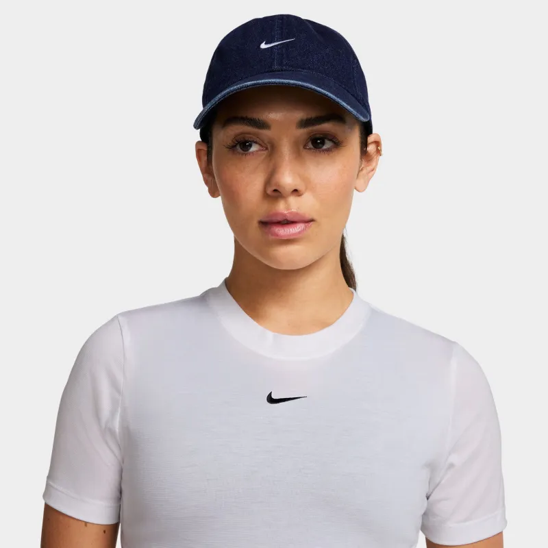 Nike Club Unstructured Denim Cap College Navy / White sold by JD Sports
