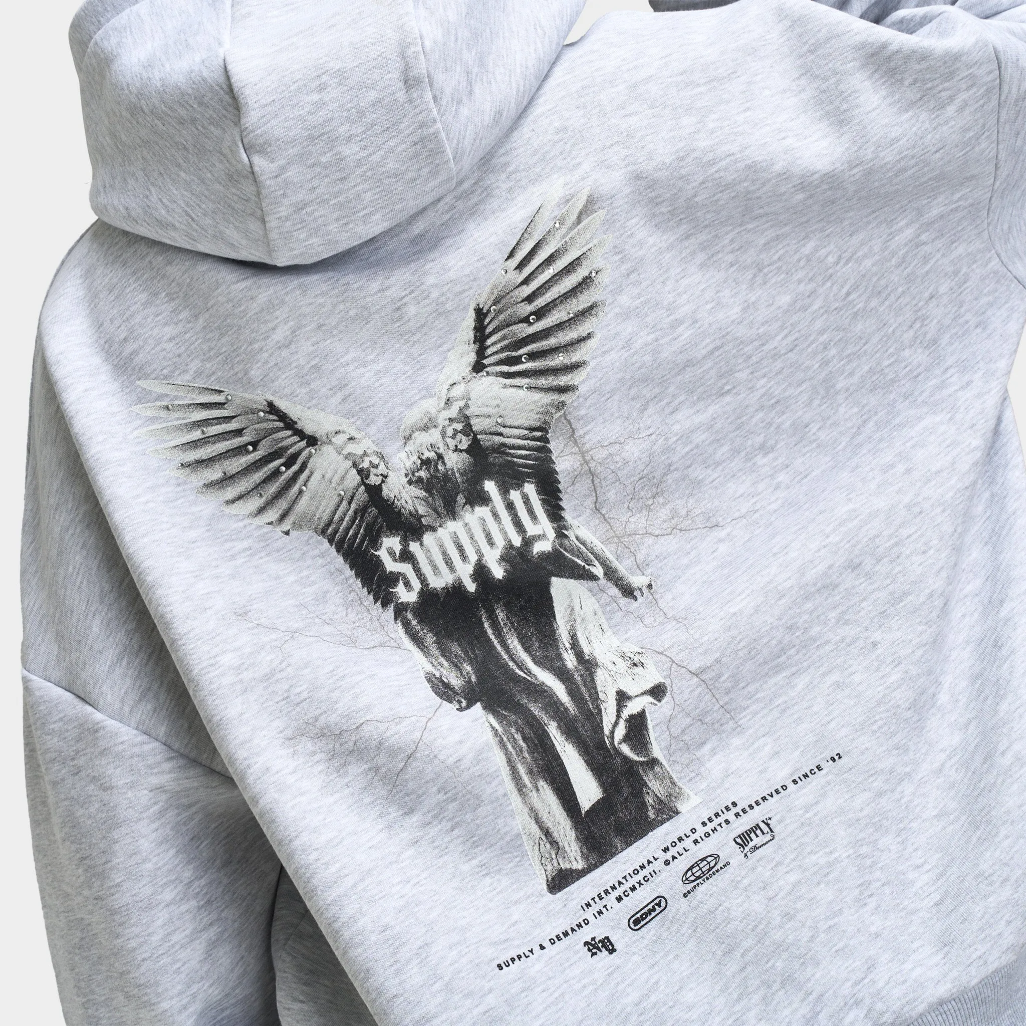 Supply & Demand Women's Wings Pullover Hoodie / Light Grey sold by JD Sports product image thumbnail 5
