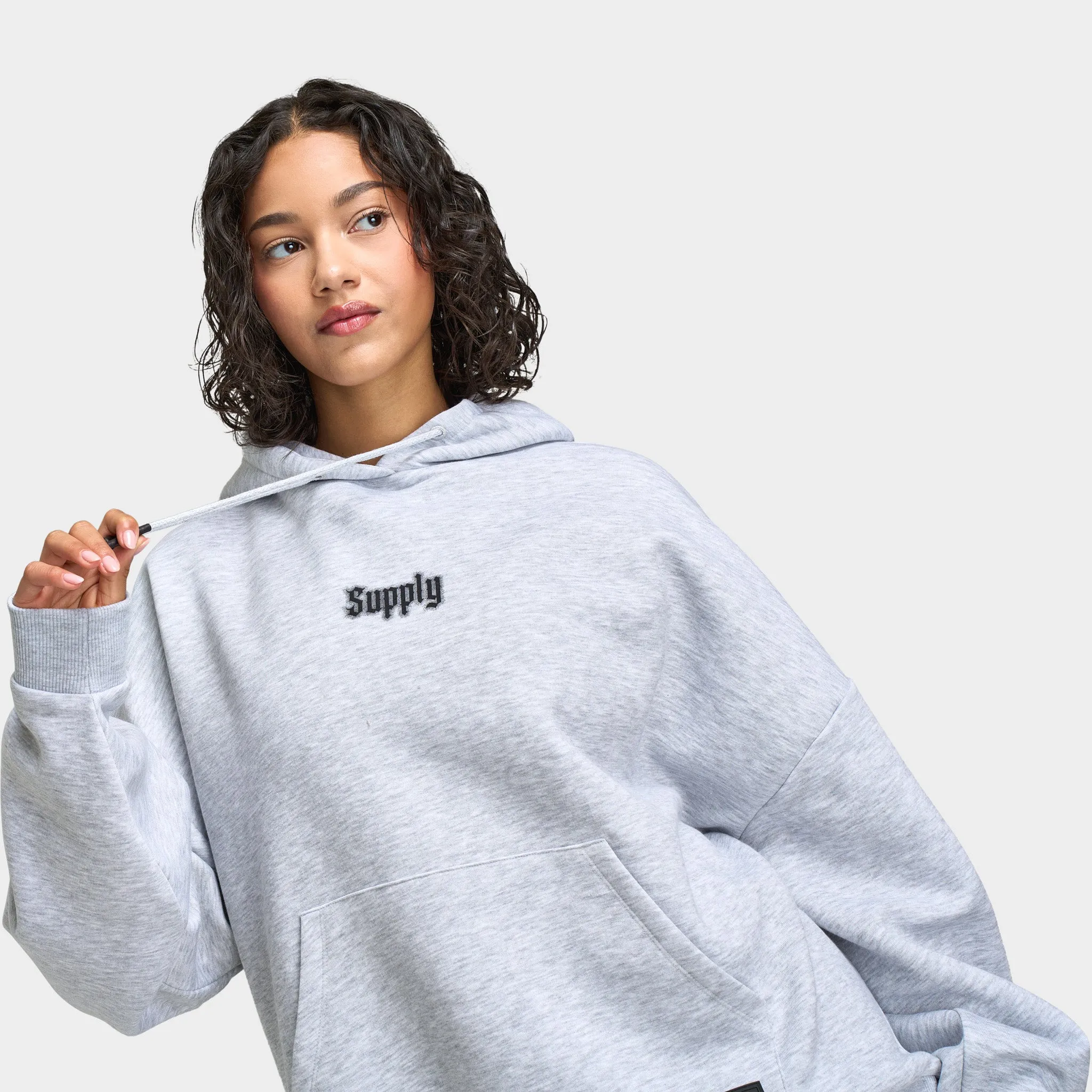 Supply & Demand Women's Wings Pullover Hoodie / Light Grey sold by JD Sports product image thumbnail 3