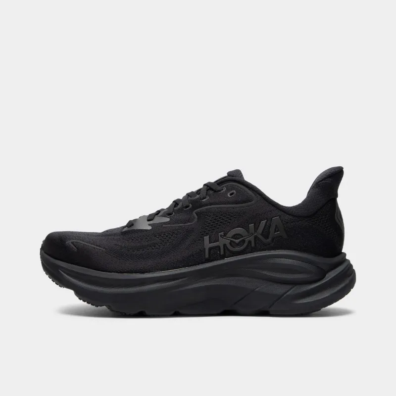 Hoka Clifton 10 Black / Black sold by JD Sports