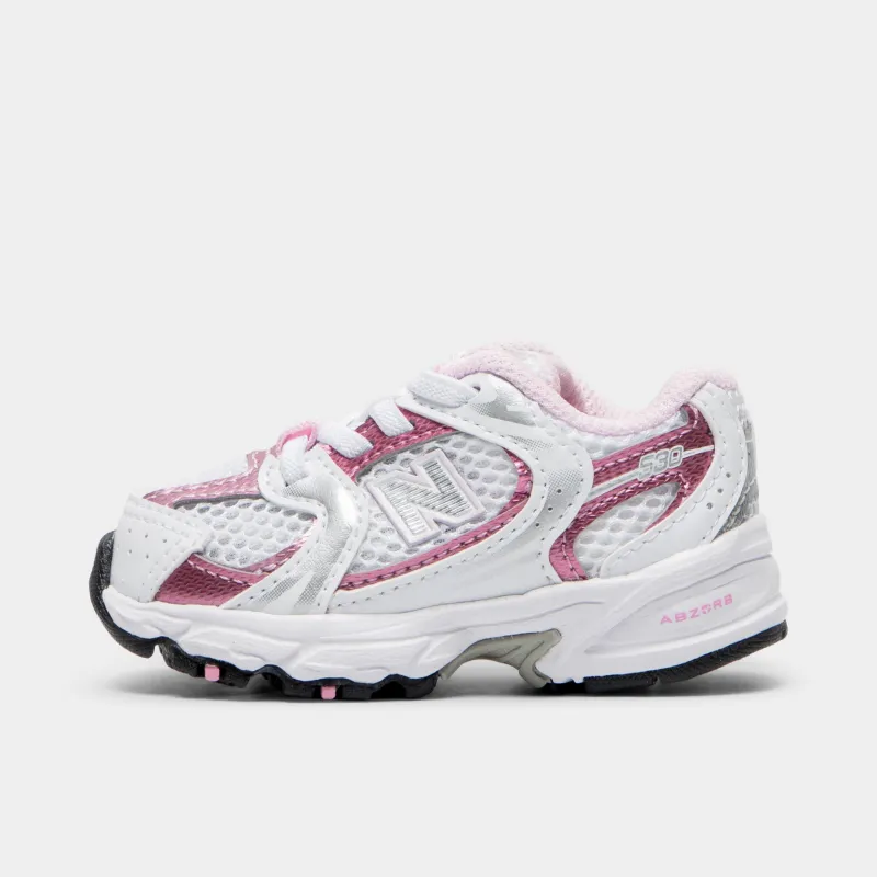 New Balance Infants' 530 White / Pink Sugar sold by JD Sports