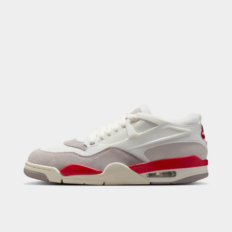Jordan 4 RM Sail / Fire Red - College Grey - Coconut Milk sold by JD Sports