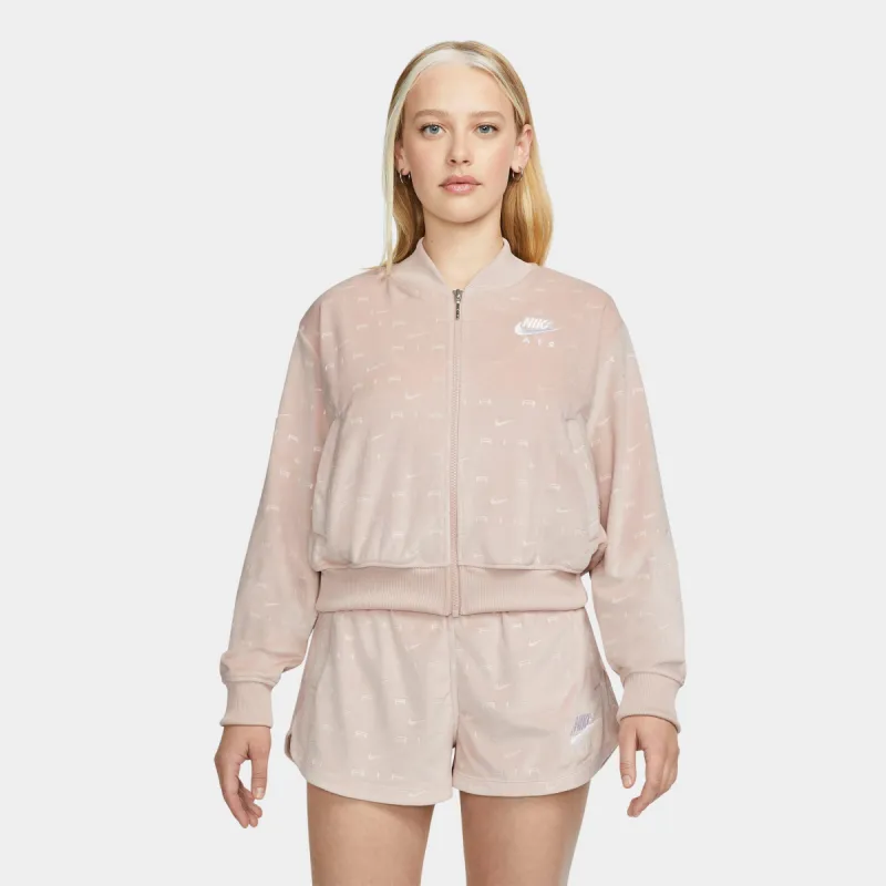 Nike Women's Air Velour Jacket Pink Oxford / White sold by JD Sports