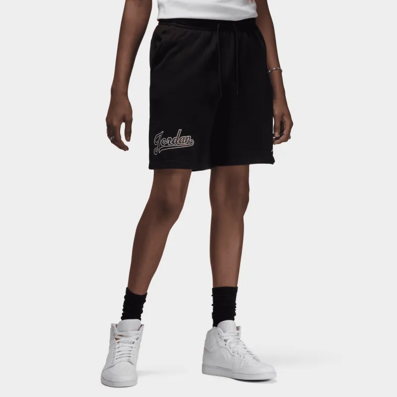 Jordan Flight MVP Fleece Shorts Black / White made by Jordan