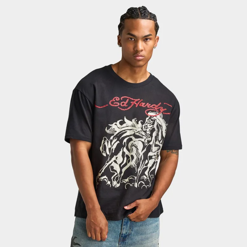 Ed Hardy Horses T-shirt / Vintage Black sold by JD Sports