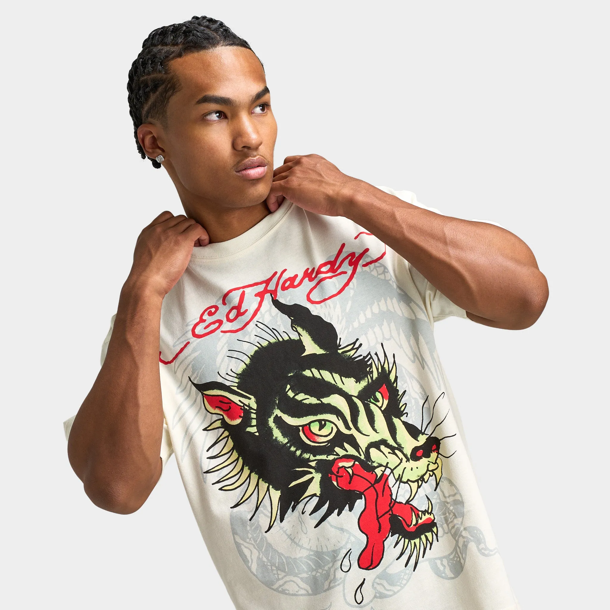 Ed Hardy Wolf Head T-Shirt / Vintage Ivory sold by JD Sports product image thumbnail 3