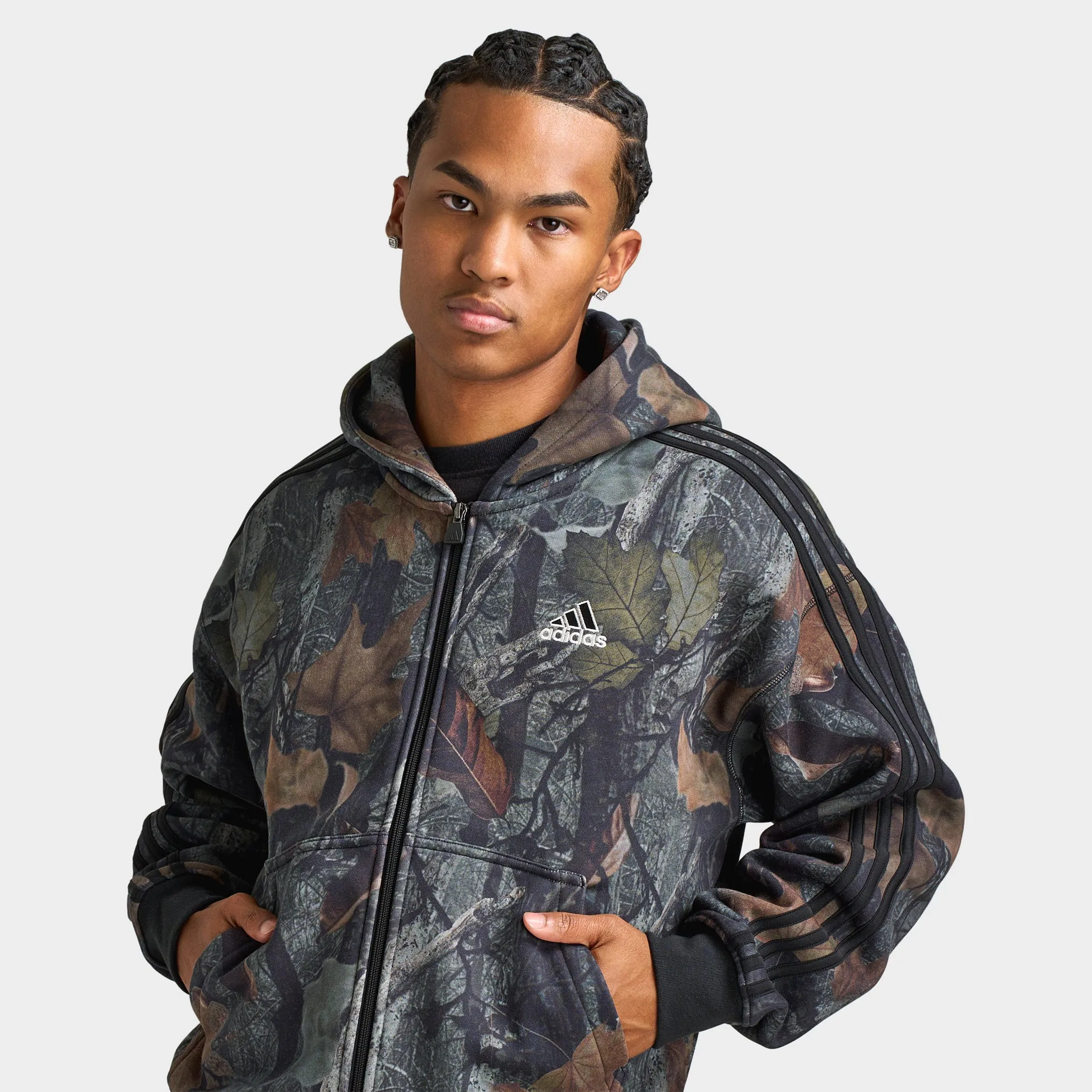 adidas Camo Full Zip Hoodie / Black sold by JD Sports product image thumbnail 3