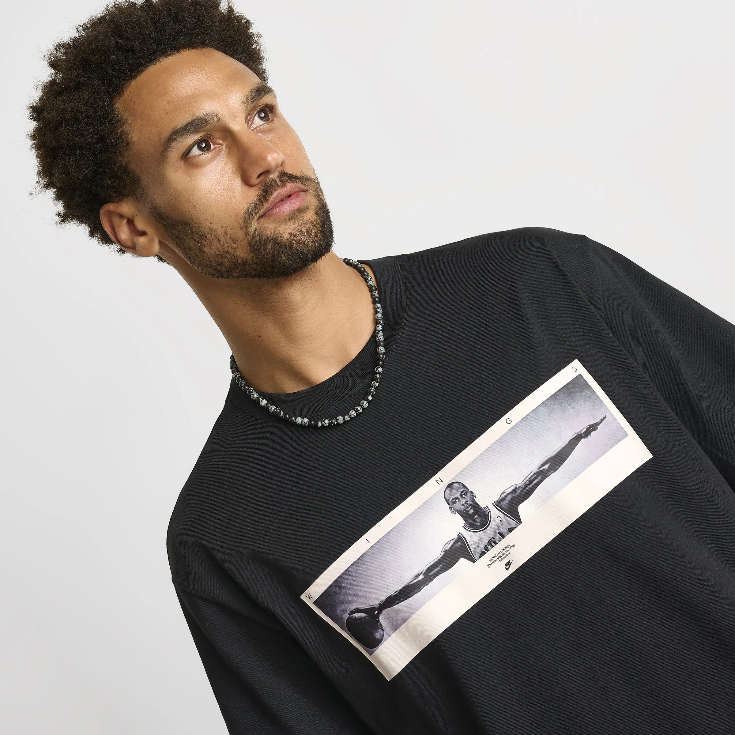 Jordan Men's Photo T-Shirt Black / White sold by JD Sports product image thumbnail 4