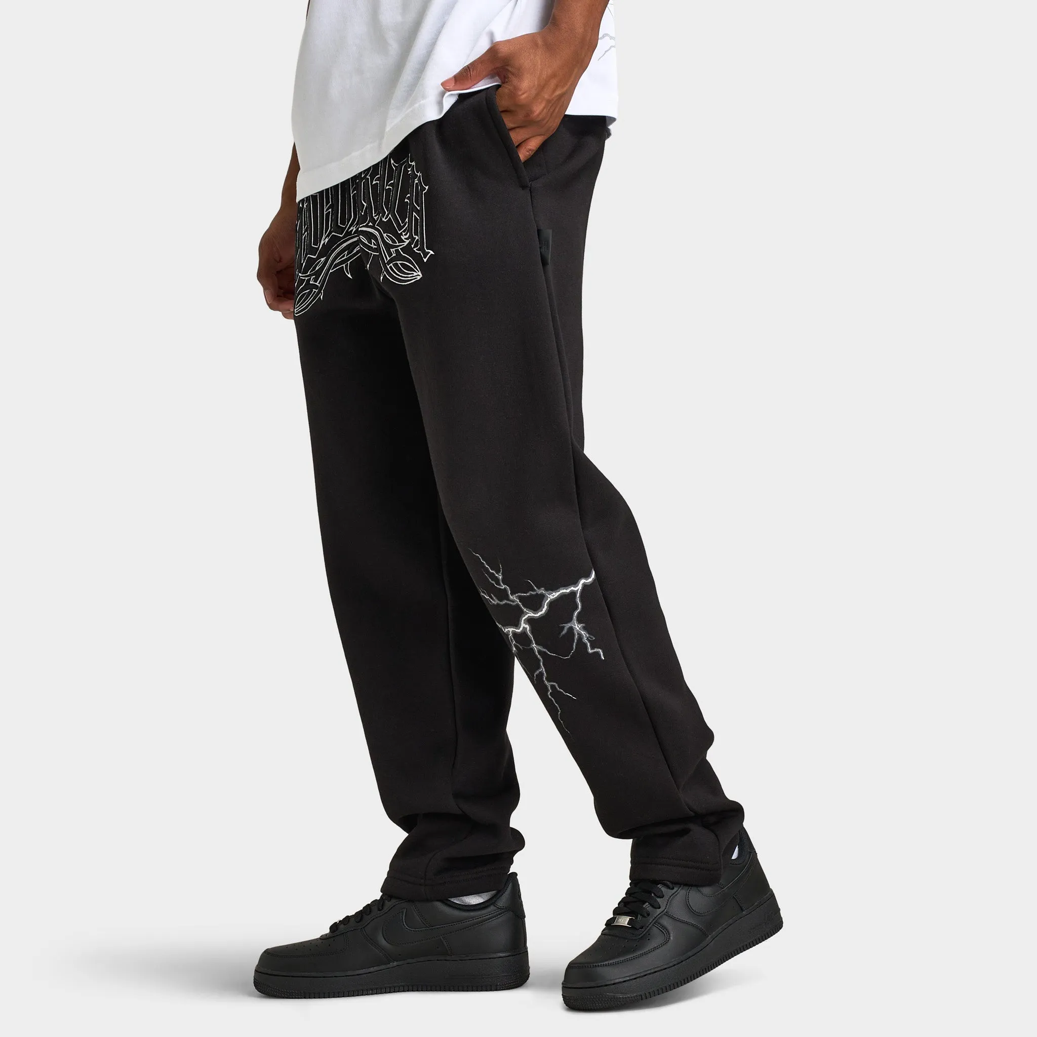 Hoodrich Dark Open Hem Jogger / Black sold by JD Sports product image thumbnail 3