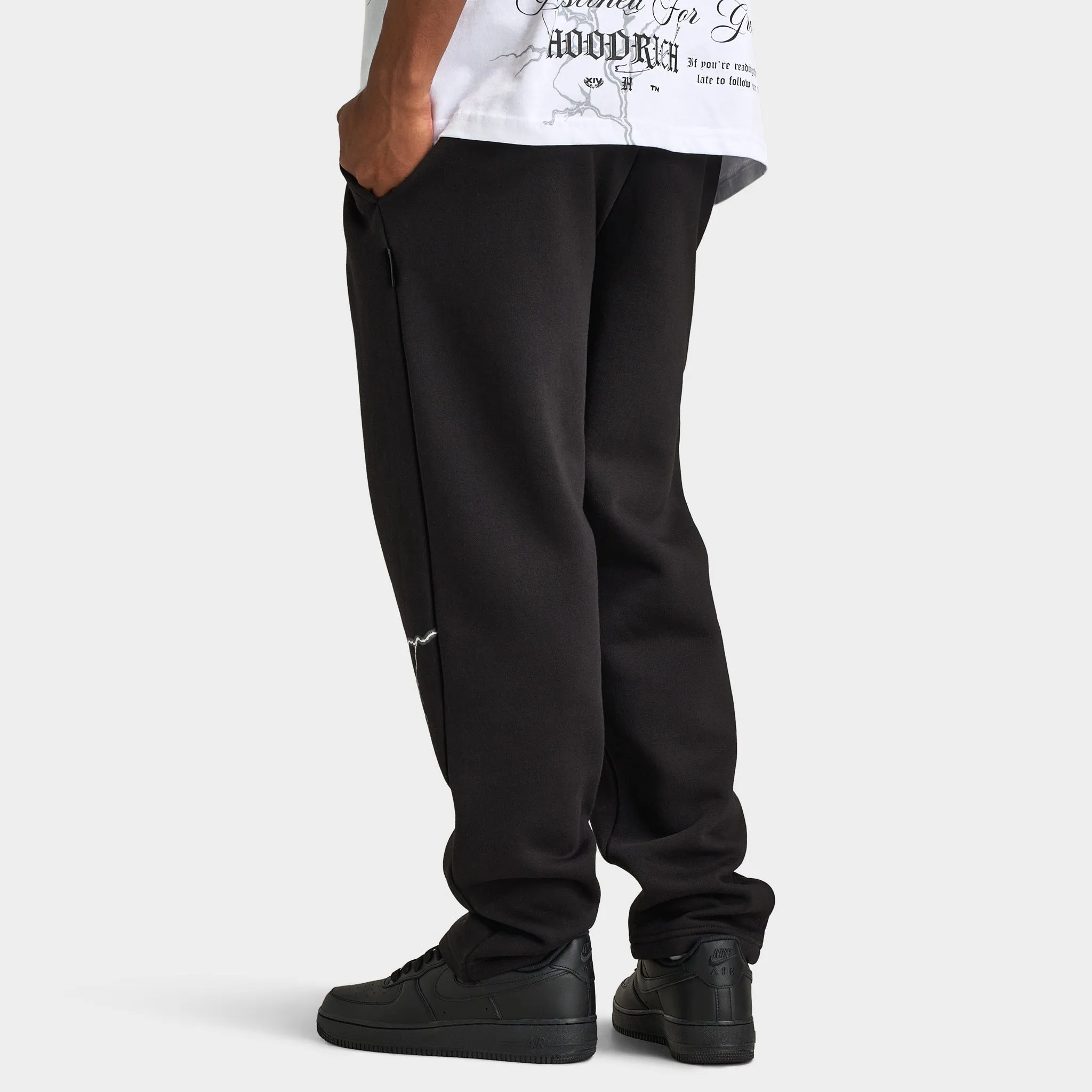 Hoodrich Dark Open Hem Jogger / Black sold by JD Sports product image thumbnail 2