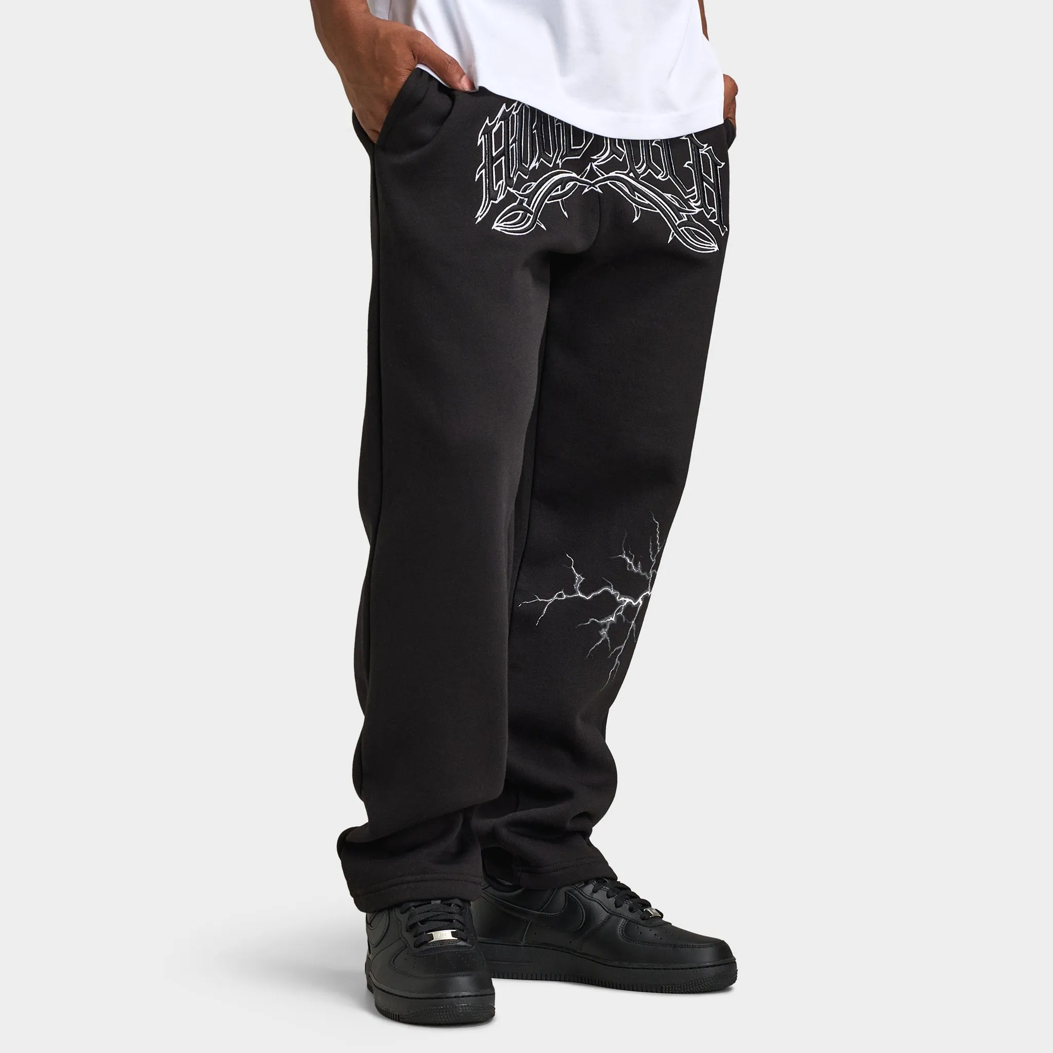 Hoodrich Dark Open Hem Jogger / Black sold by JD Sports product image thumbnail 4