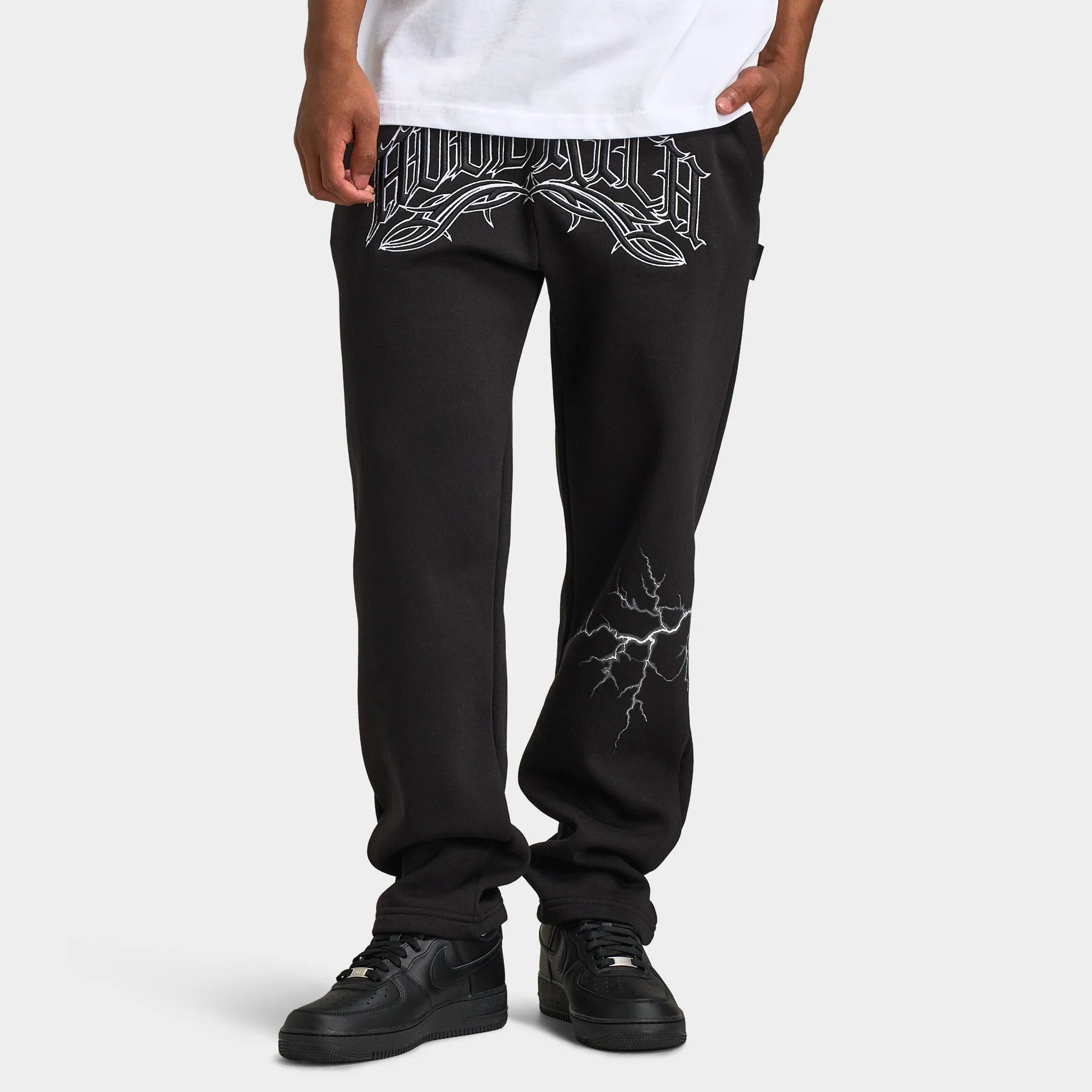 Hoodrich Dark Open Hem Jogger / Black sold by JD Sports