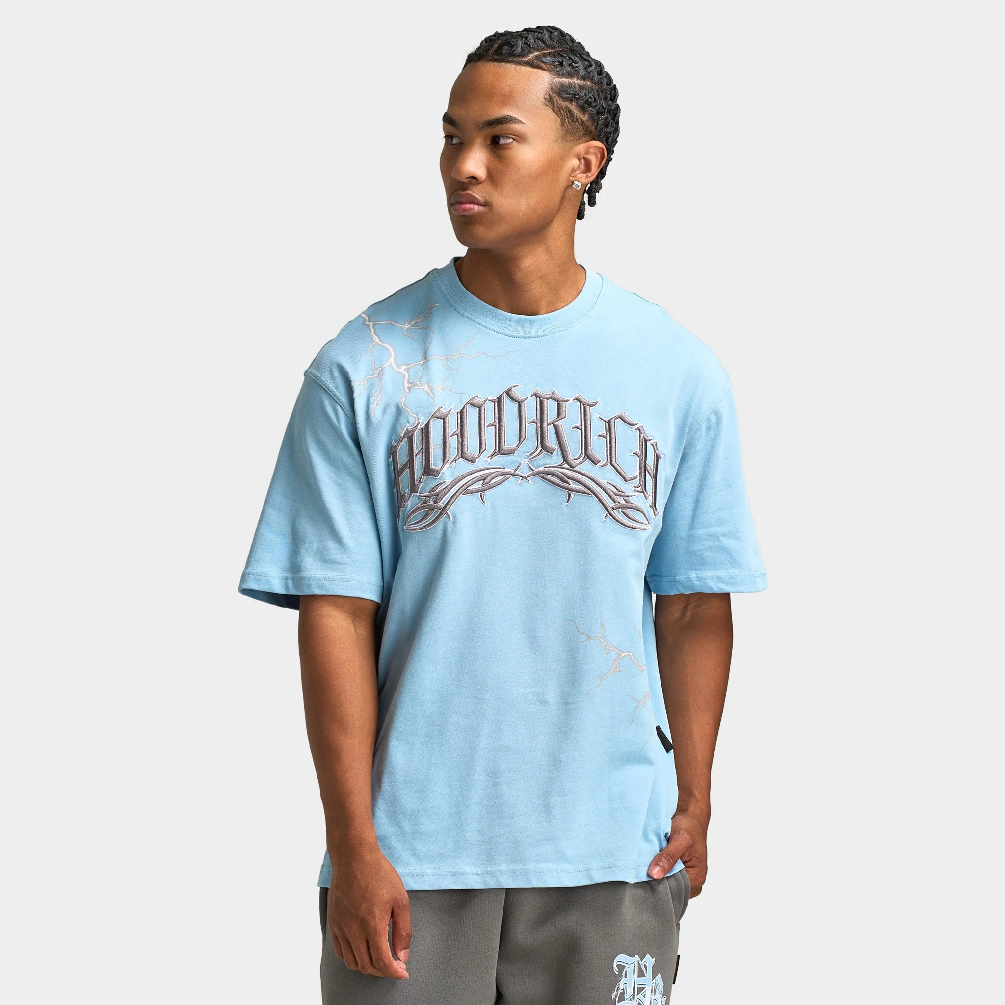 Hoodrich Dark Oversized Graphic T-shirt Glacier Lake / Lava Smoke - White sold by JD Sports