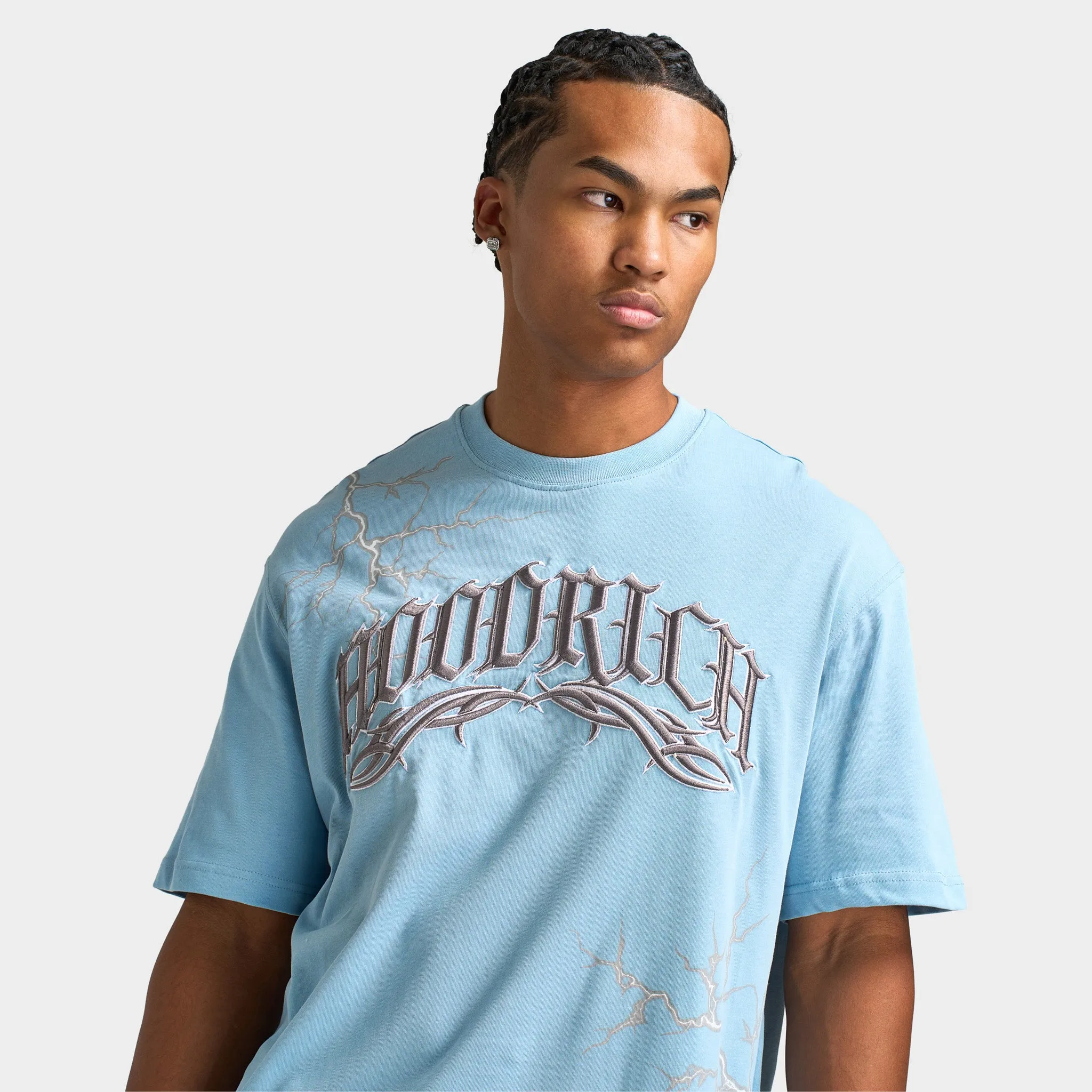 Hoodrich Dark Oversized Graphic T-shirt Glacier Lake / Lava Smoke - White sold by JD Sports product image thumbnail 3