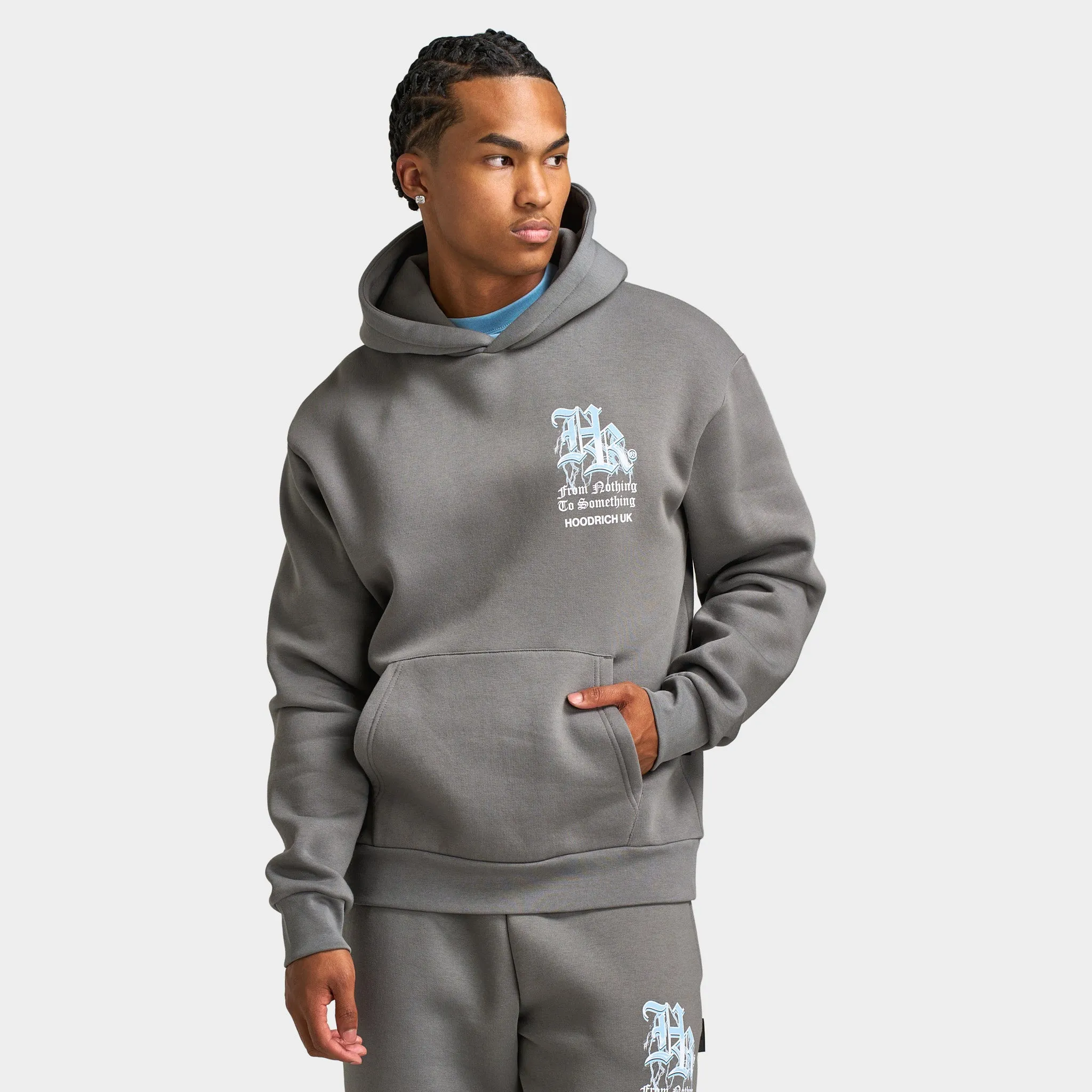 Hoodrich Tornado Oversized Hoodie Lava Smoke / White / Blue sold by JD Sports