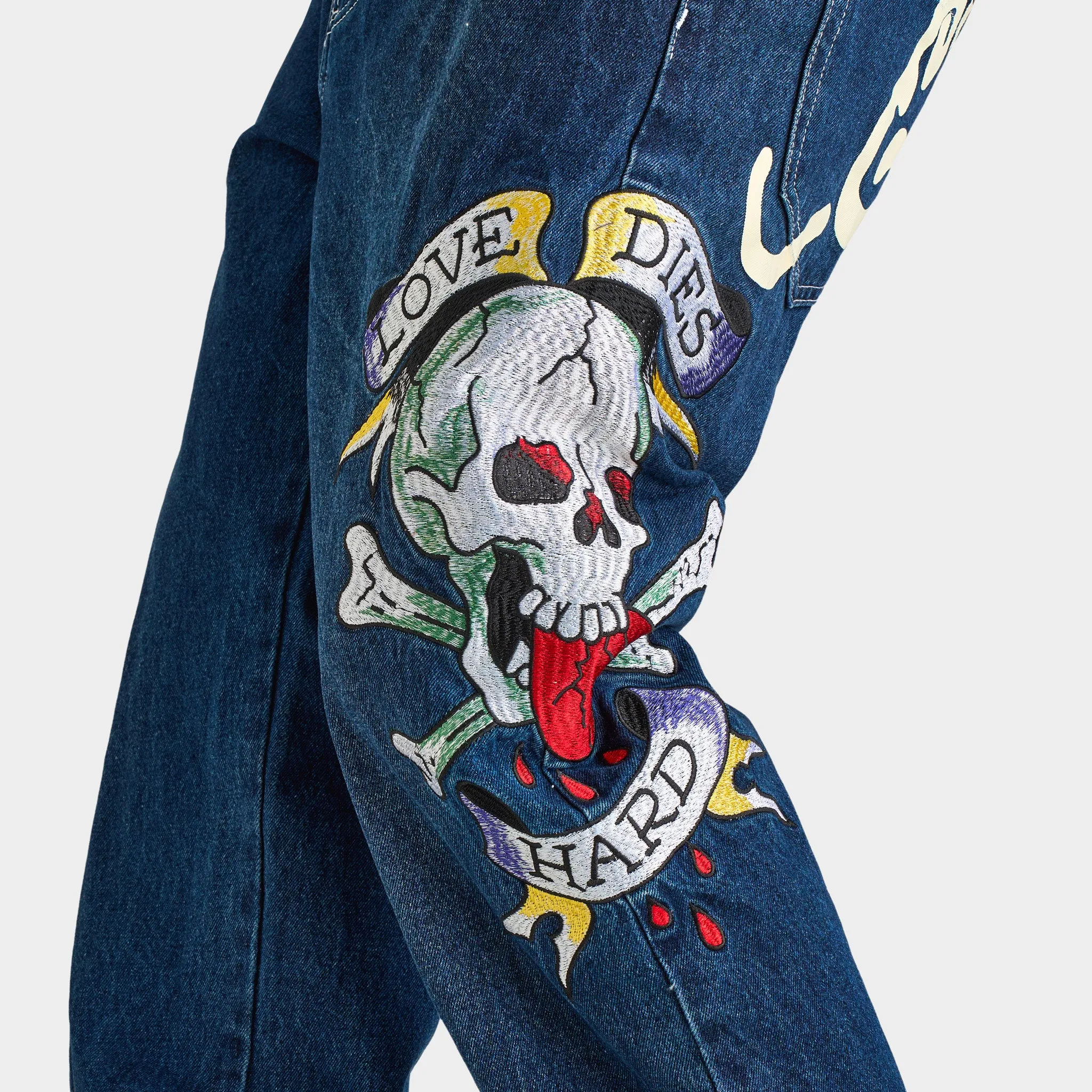 Ed Hardy Skull Heart Baggy Jeans / Indigo sold by JD Sports product image thumbnail 5