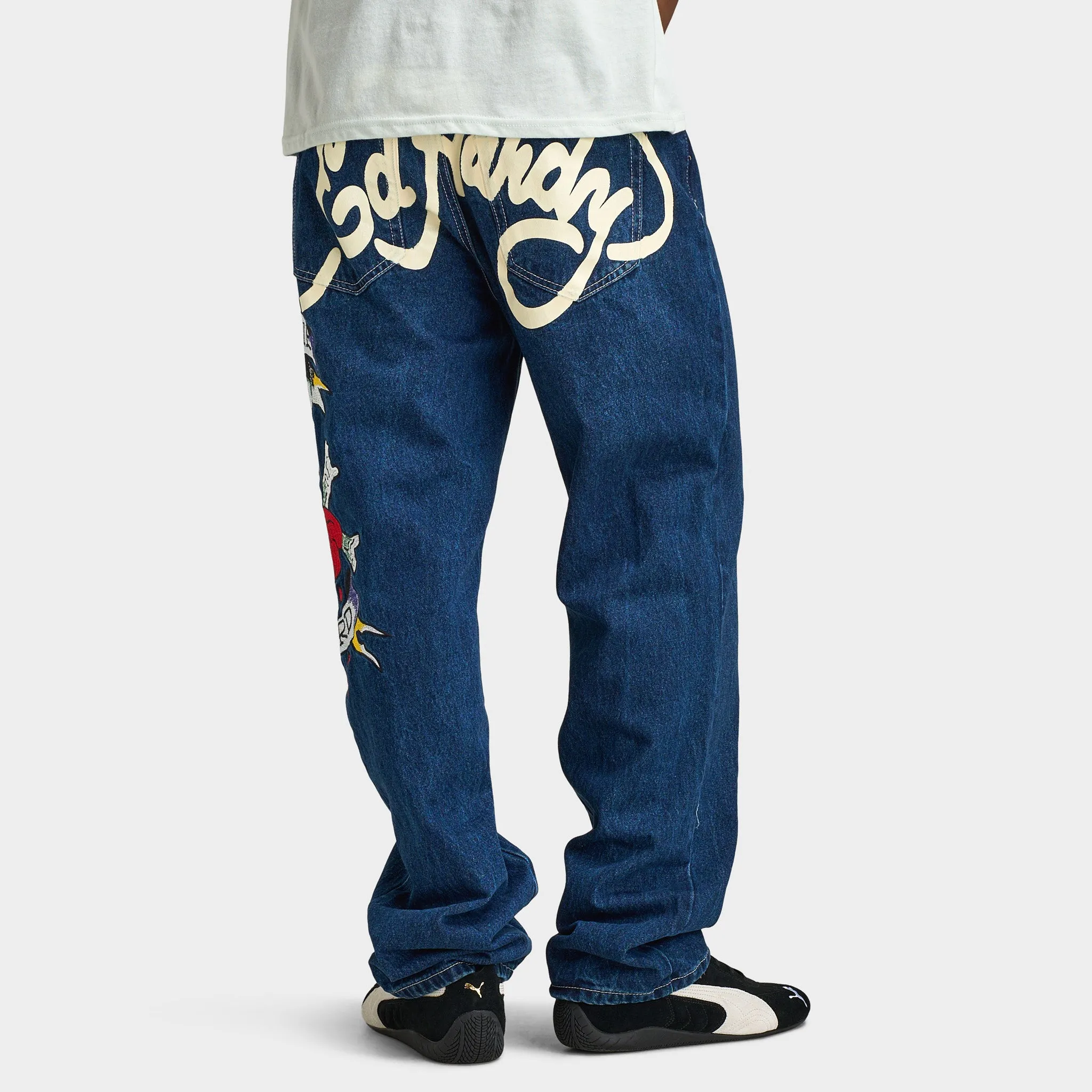 Ed Hardy Skull Heart Baggy Jeans / Indigo sold by JD Sports product image thumbnail 2