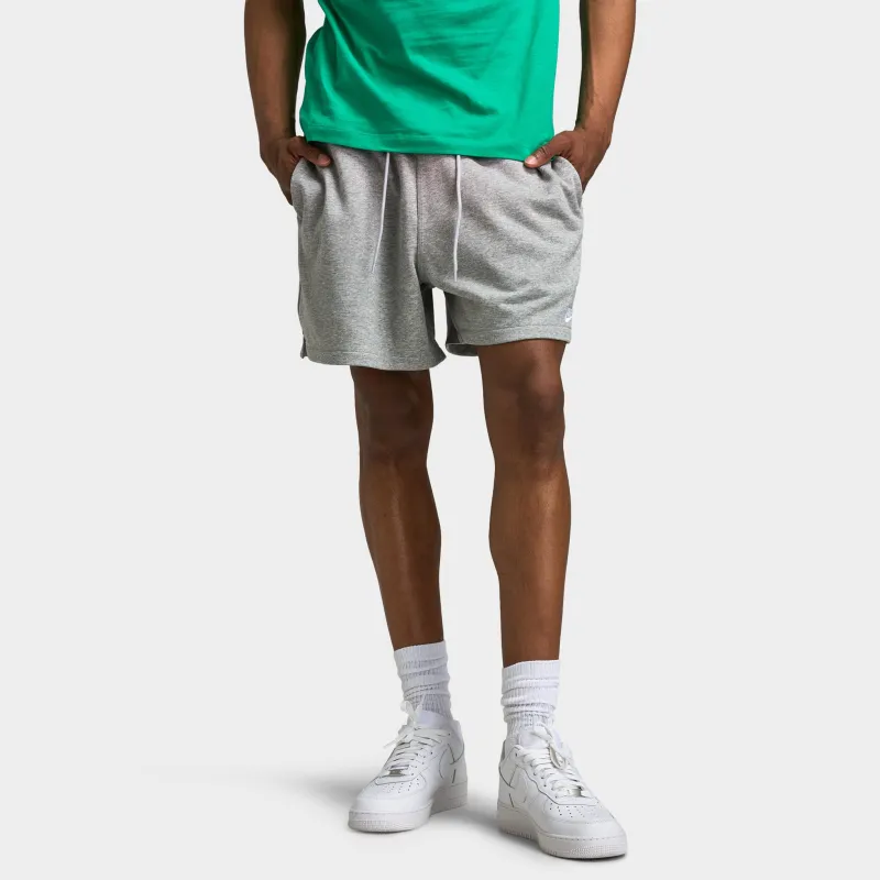 Nike Club French Terry Flow Shorts Dark Grey Heather / Lt Sm sold by JD Sports