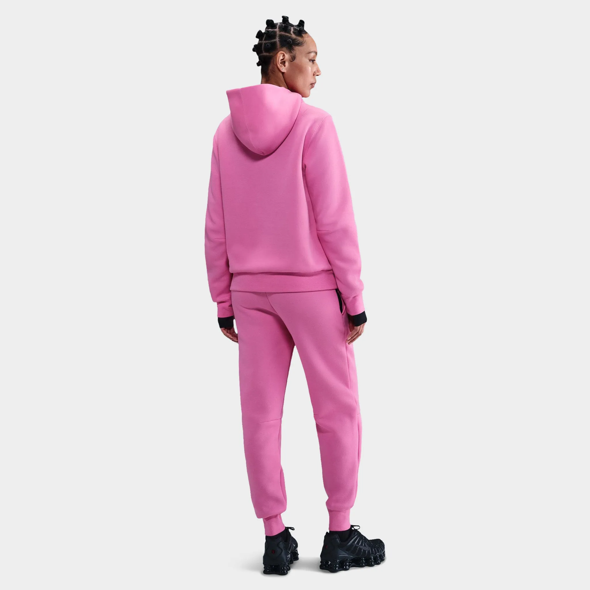 Nike Sportswear Women's Tech Fleece Mid Rise Joggers / Playful Pink sold by JD Sports product image thumbnail 4
