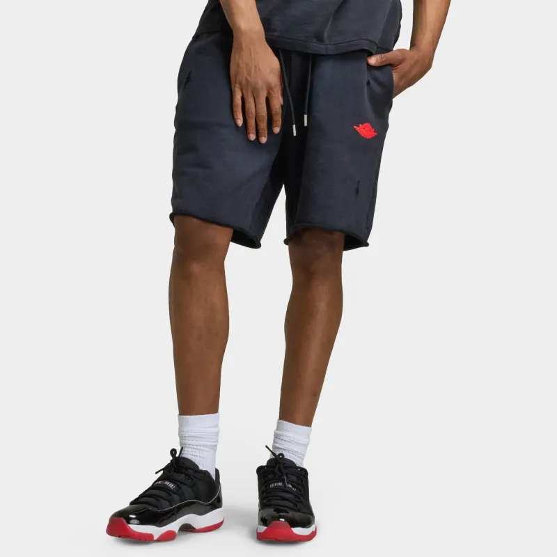 Jordan Rare Air Fleece Shorts Black / Chile Red sold by JD Sports