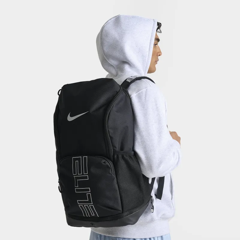 Nike Varsity Elite Backpack Black/ Black - Metallic Silver sold by JD Sports