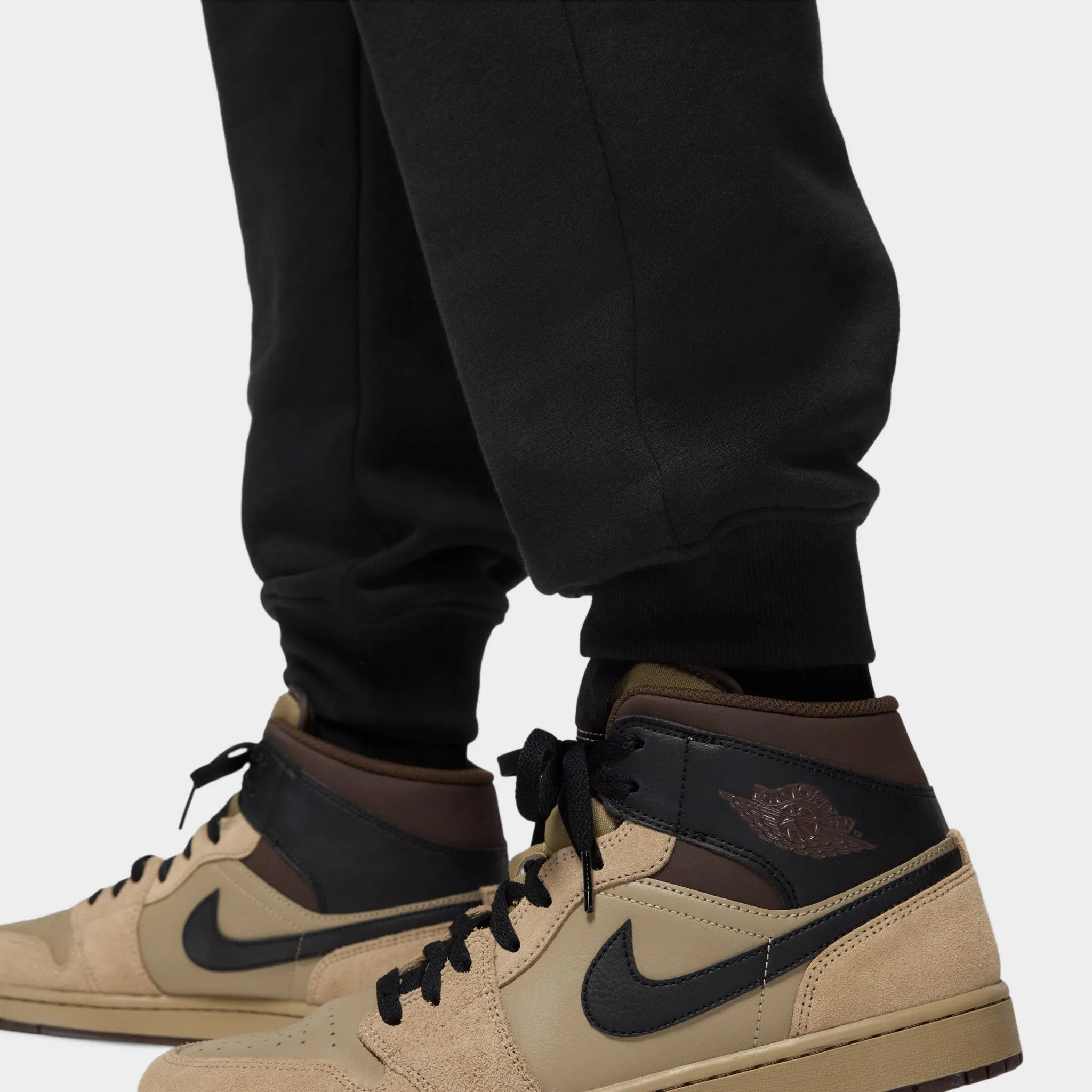 Jordan Brooklyn Varsity Fleece Joggers Black / White sold by JD Sports product image thumbnail 5