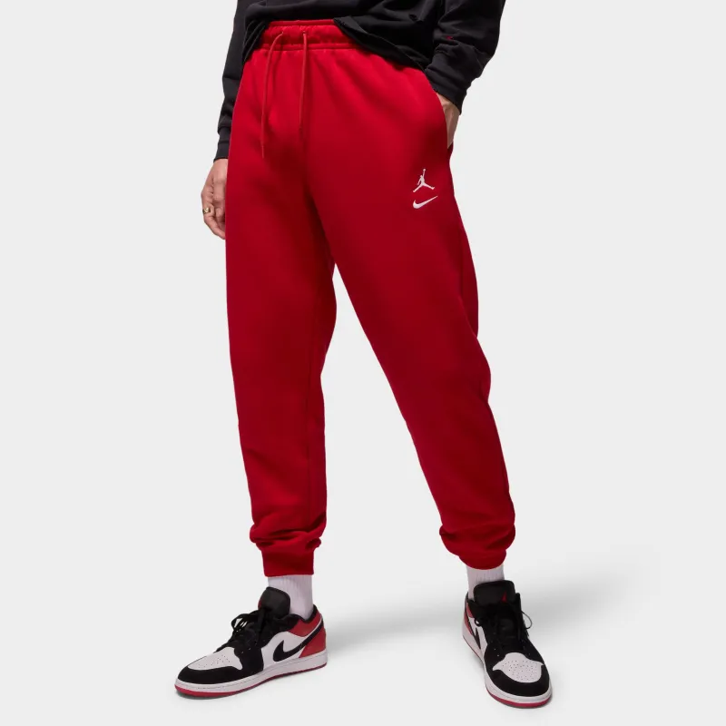 Jordan Brooklyn Varsity Fleece Joggers Red / White sold by JD Sports