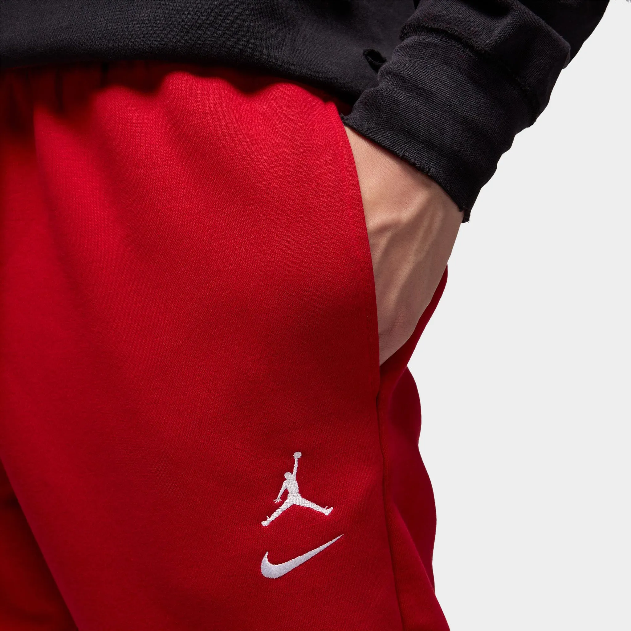 Jordan Brooklyn Varsity Fleece Joggers Red / White sold by JD Sports product image thumbnail 3