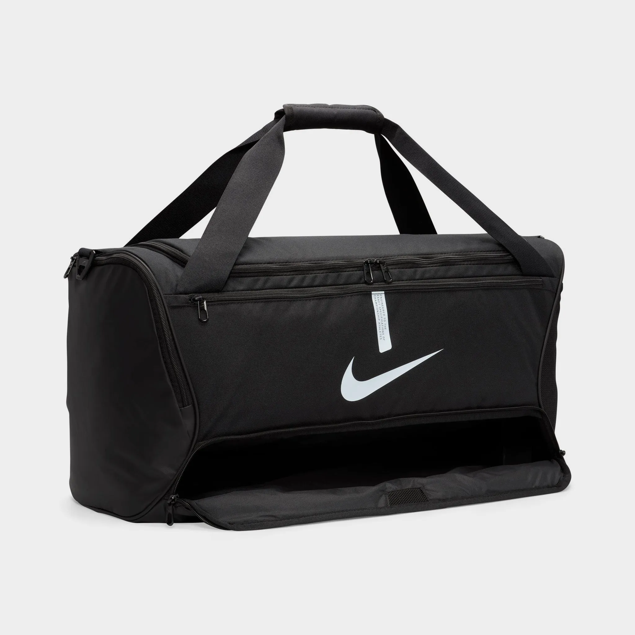 Nike Academy Team Soccer Duffel Bag Black / Black - White sold by JD Sports product image thumbnail 5