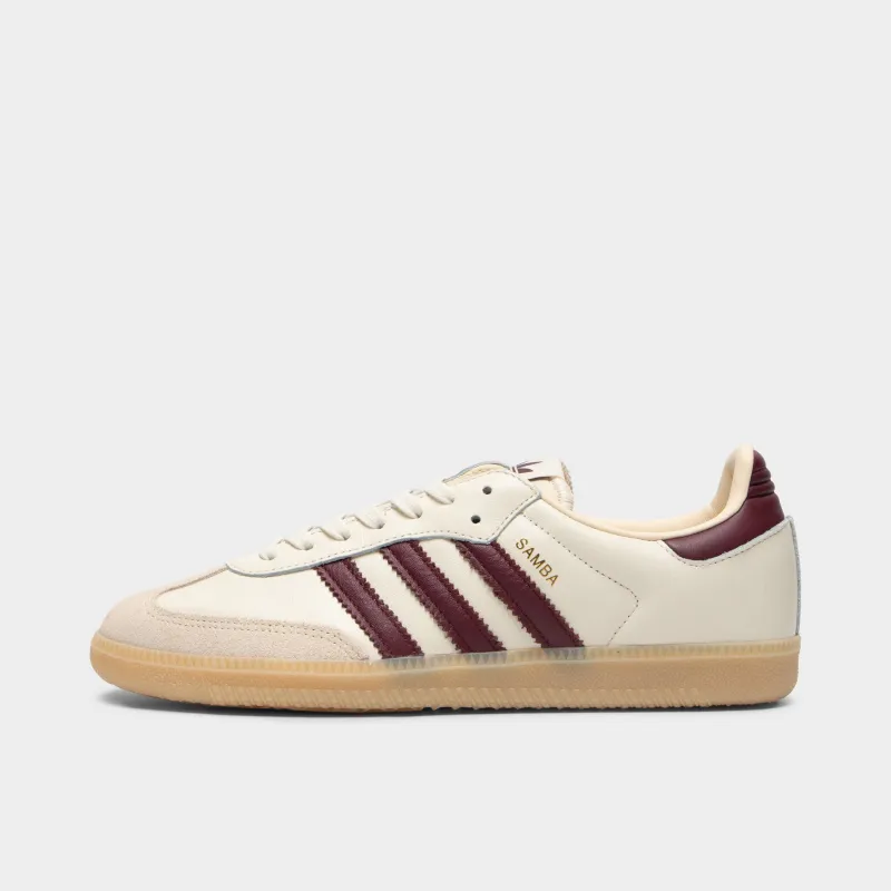 adidas Samba OG White / Red - Gum sold by JD Sports