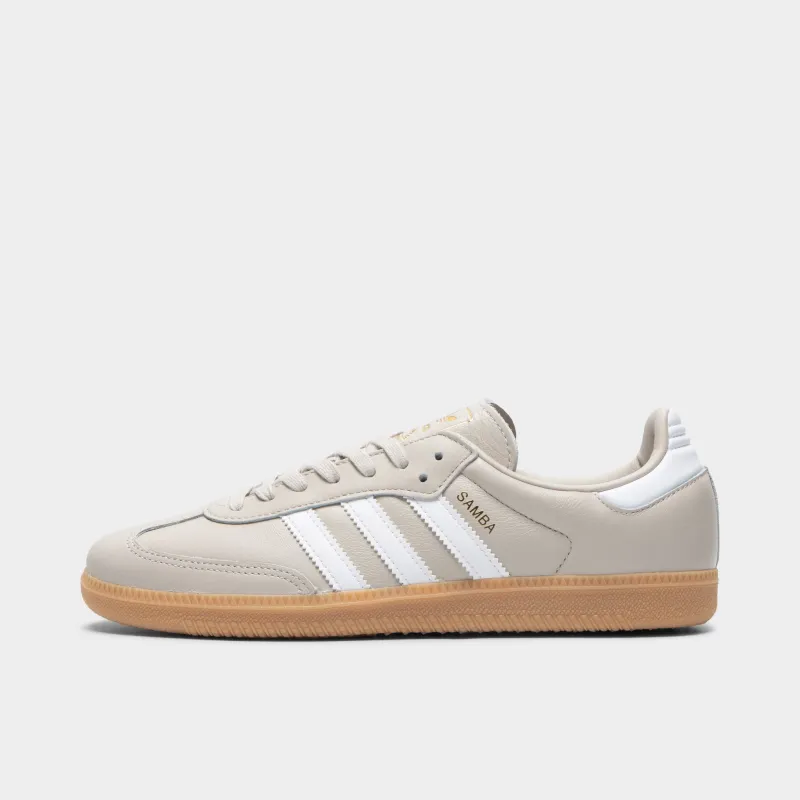 Adidas Samba OG Alluminum / White - Gum sold by JD Sports