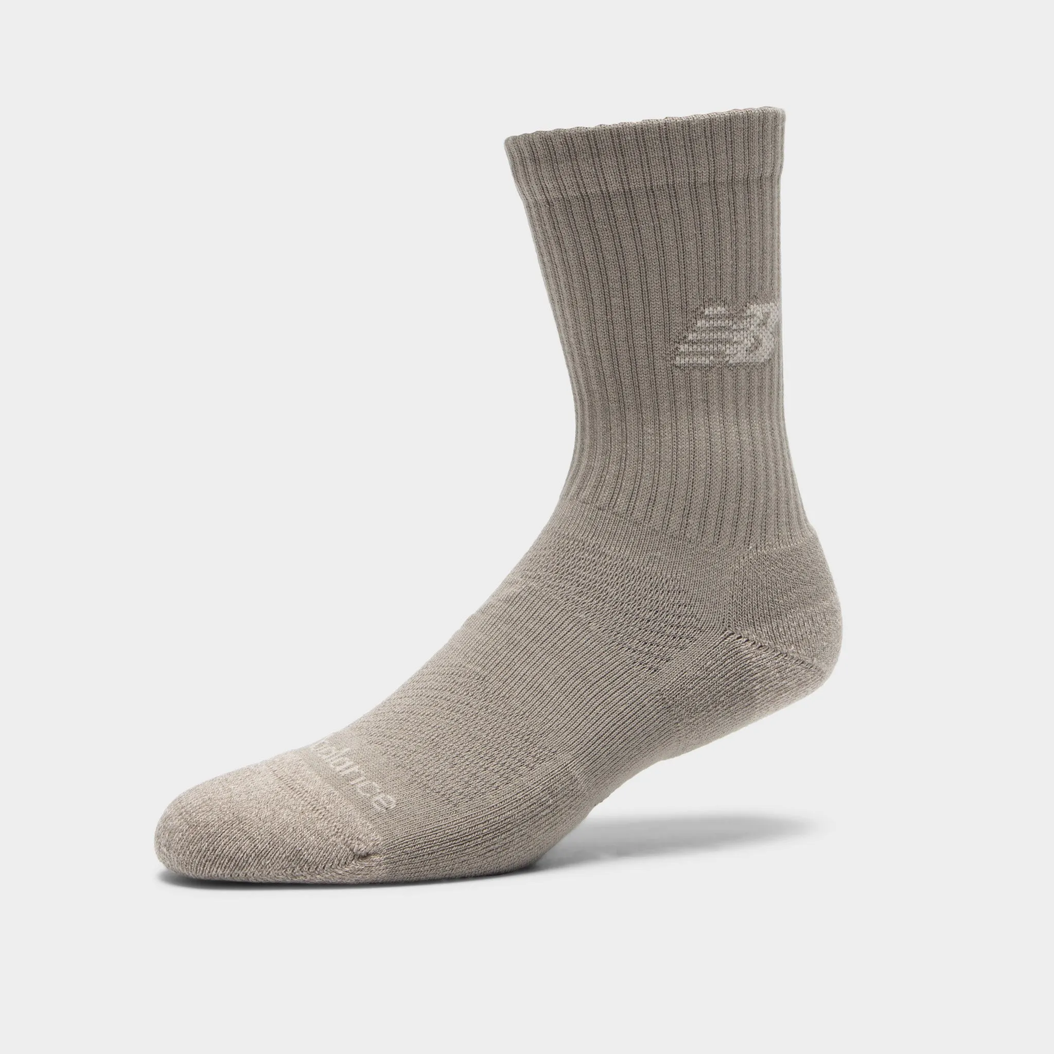 New Balance Active Cushion Crew Socks (3-Pack) Brown / Beige sold by JD Sports product image thumbnail 4