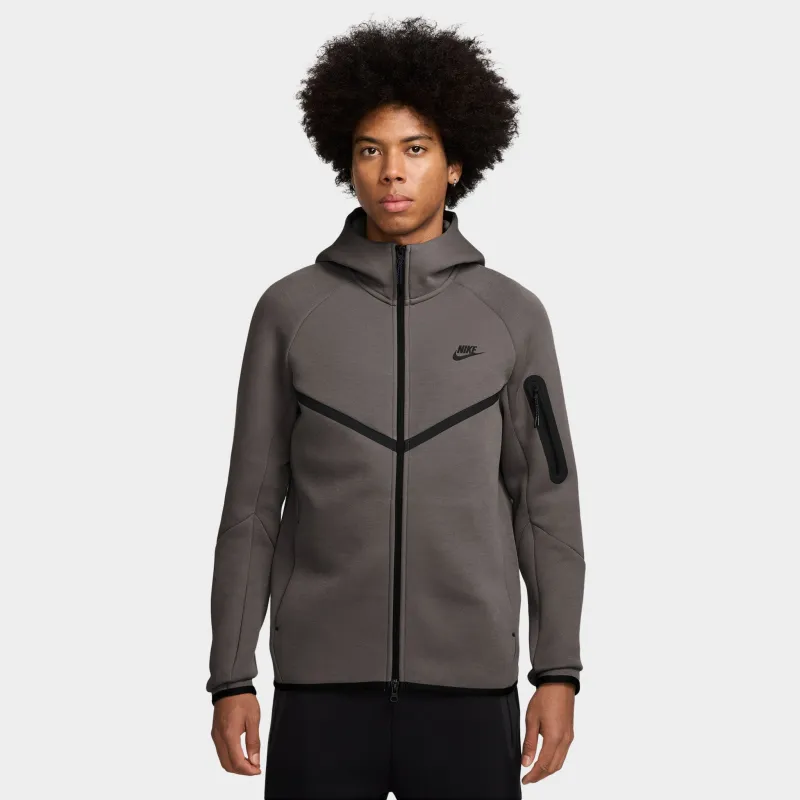 Nike Tech Fleece Full Zip Windrunner Hoodie Cave Stone / Black sold by JD Sports