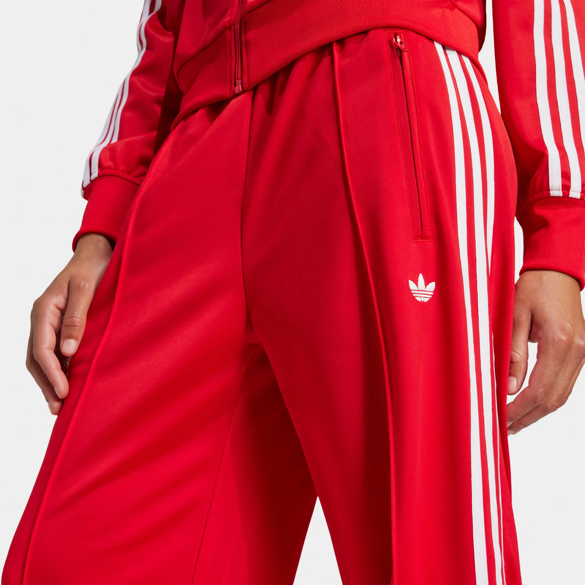 adidas Women's Adicolor Classic Firebird Loose Trackpants Better Scarlet / White sold by JD Sports product image thumbnail 4