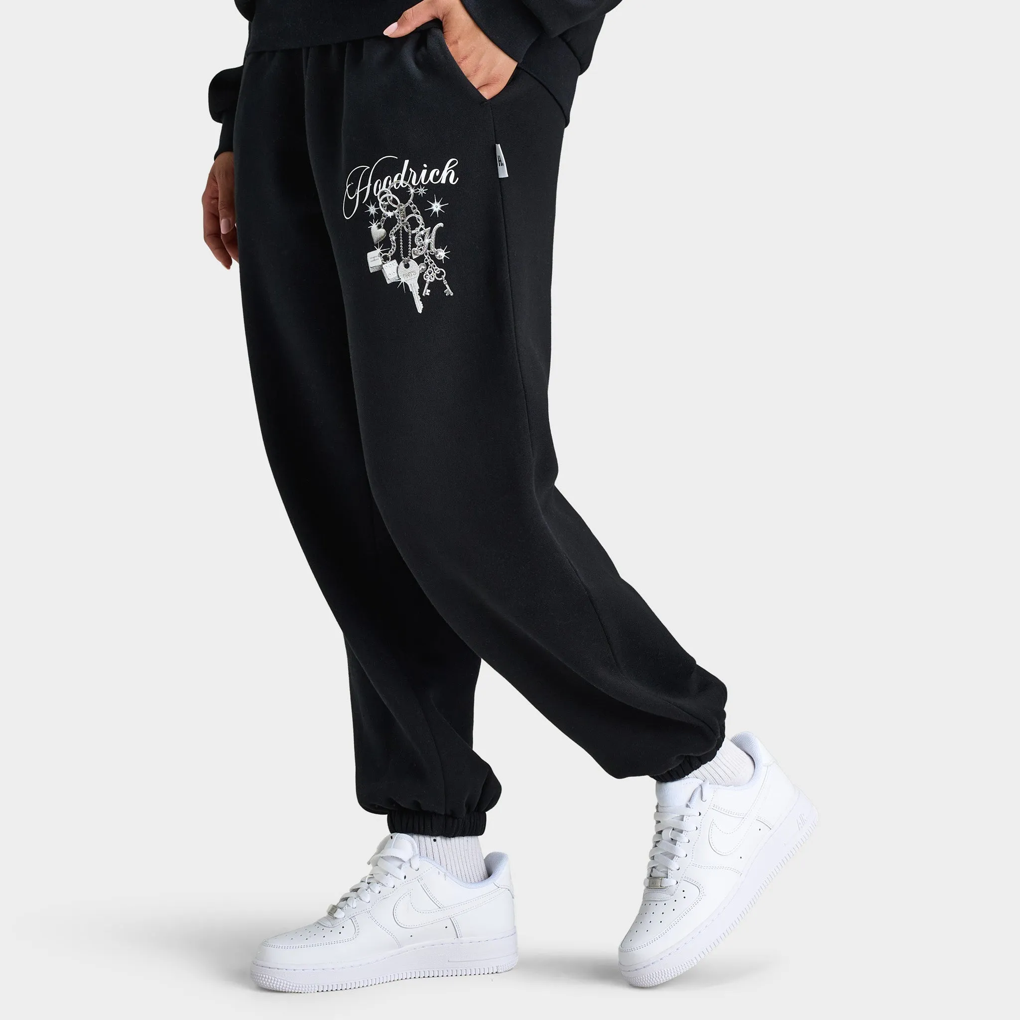 Hoodrich Women's Oversized Joggers Black / Silver Rhinestone sold by JD Sports product image thumbnail 3