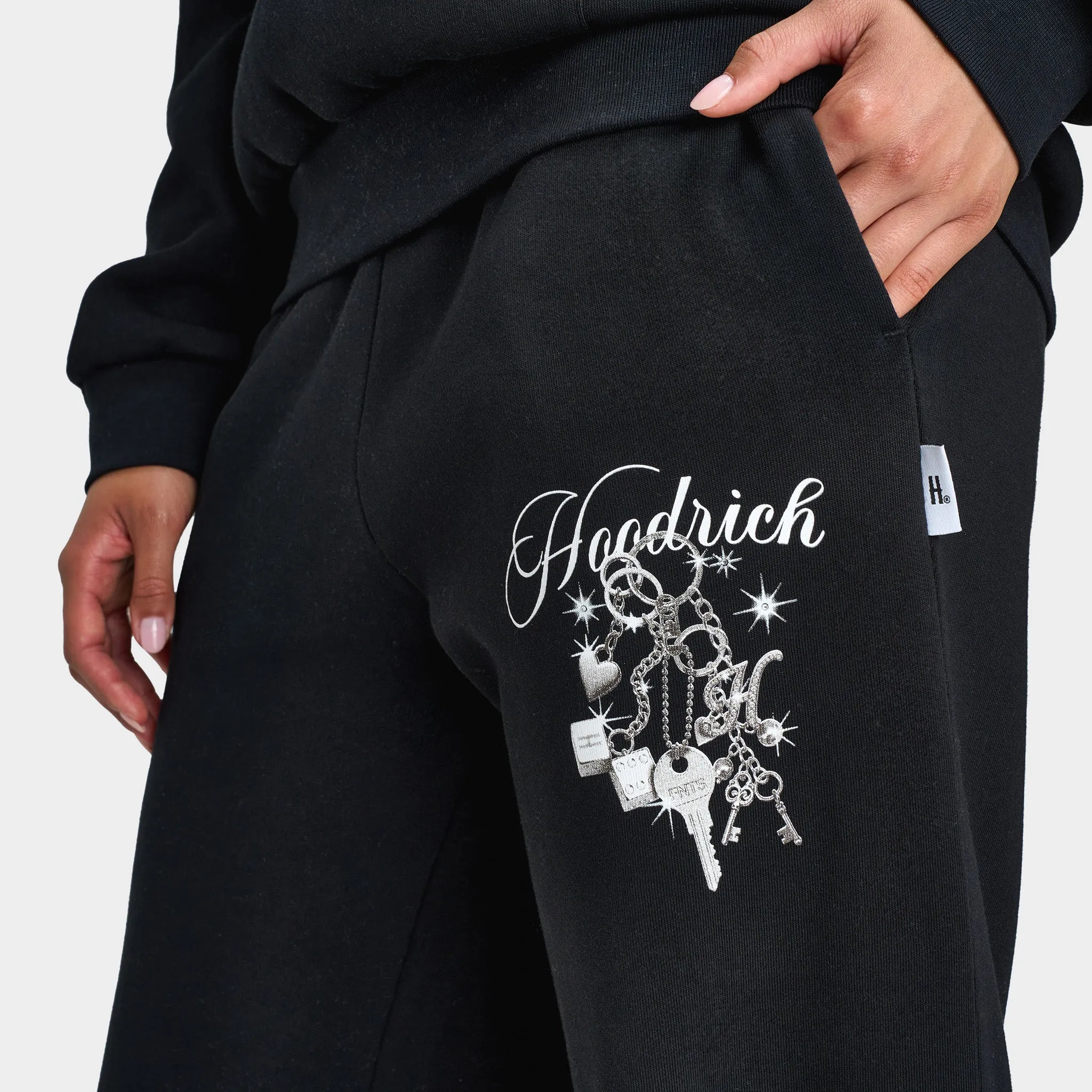 Hoodrich Women's Oversized Joggers Black / Silver Rhinestone sold by JD Sports product image thumbnail 5