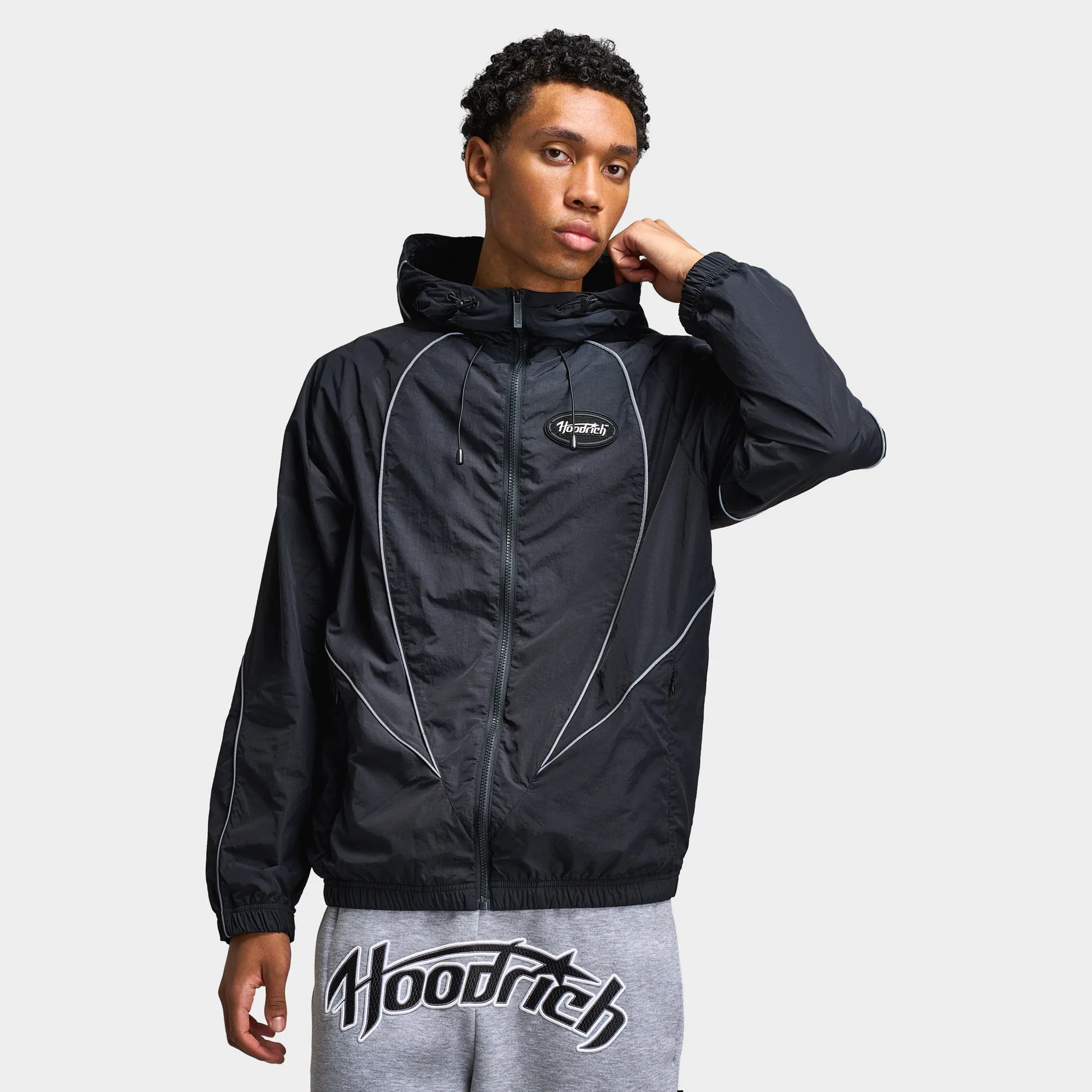Hoodrich Cypher Woven Jacket Black / Reflective sold by JD Sports