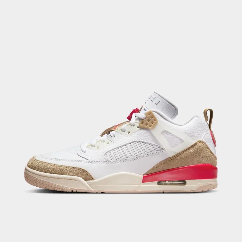 Jordan Spizike Low White / Fire Red - Desert Camo sold by JD Sports
