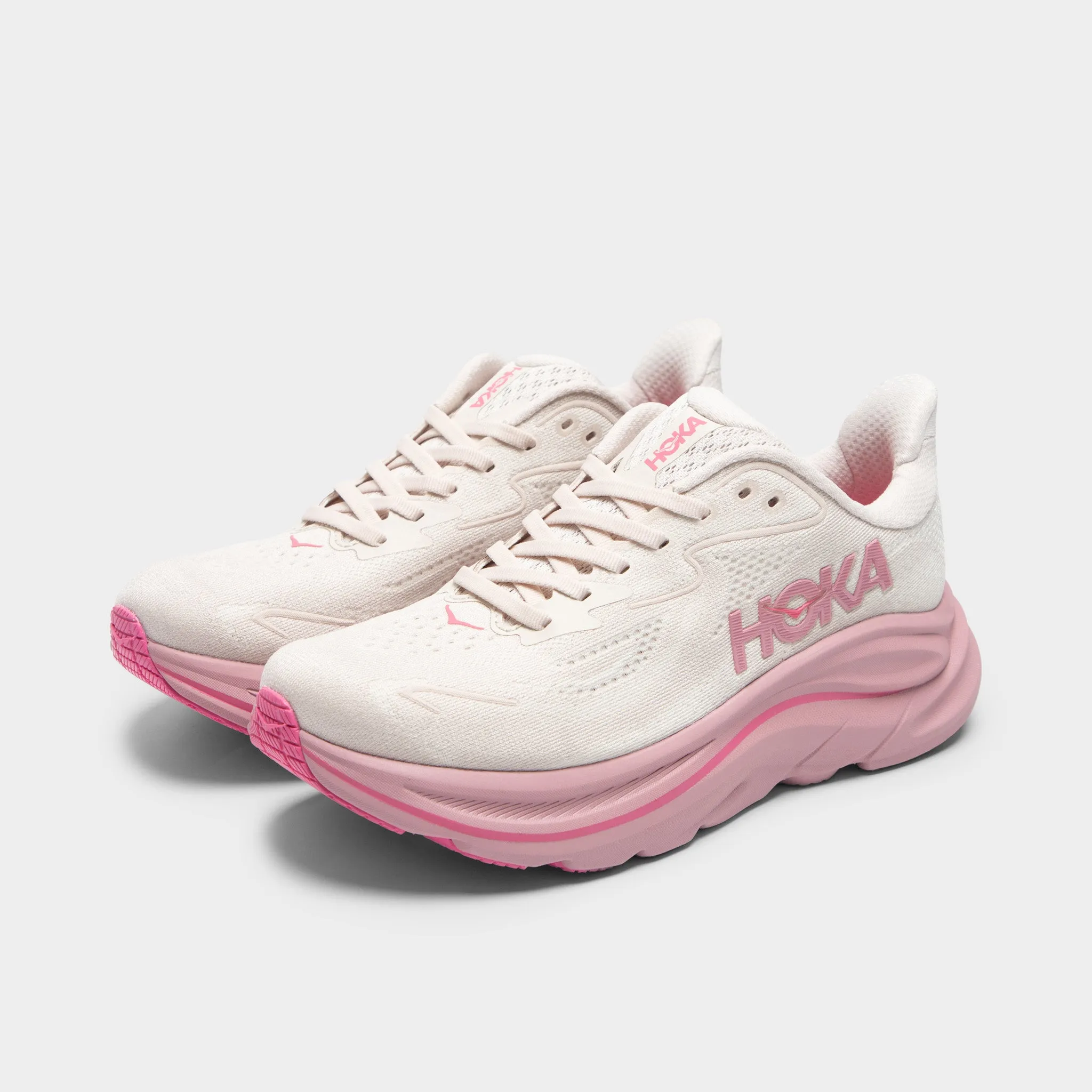 Hoka Women's Clifton 10 Rose Cream / Dried Rose sold by JD Sports product image thumbnail 2