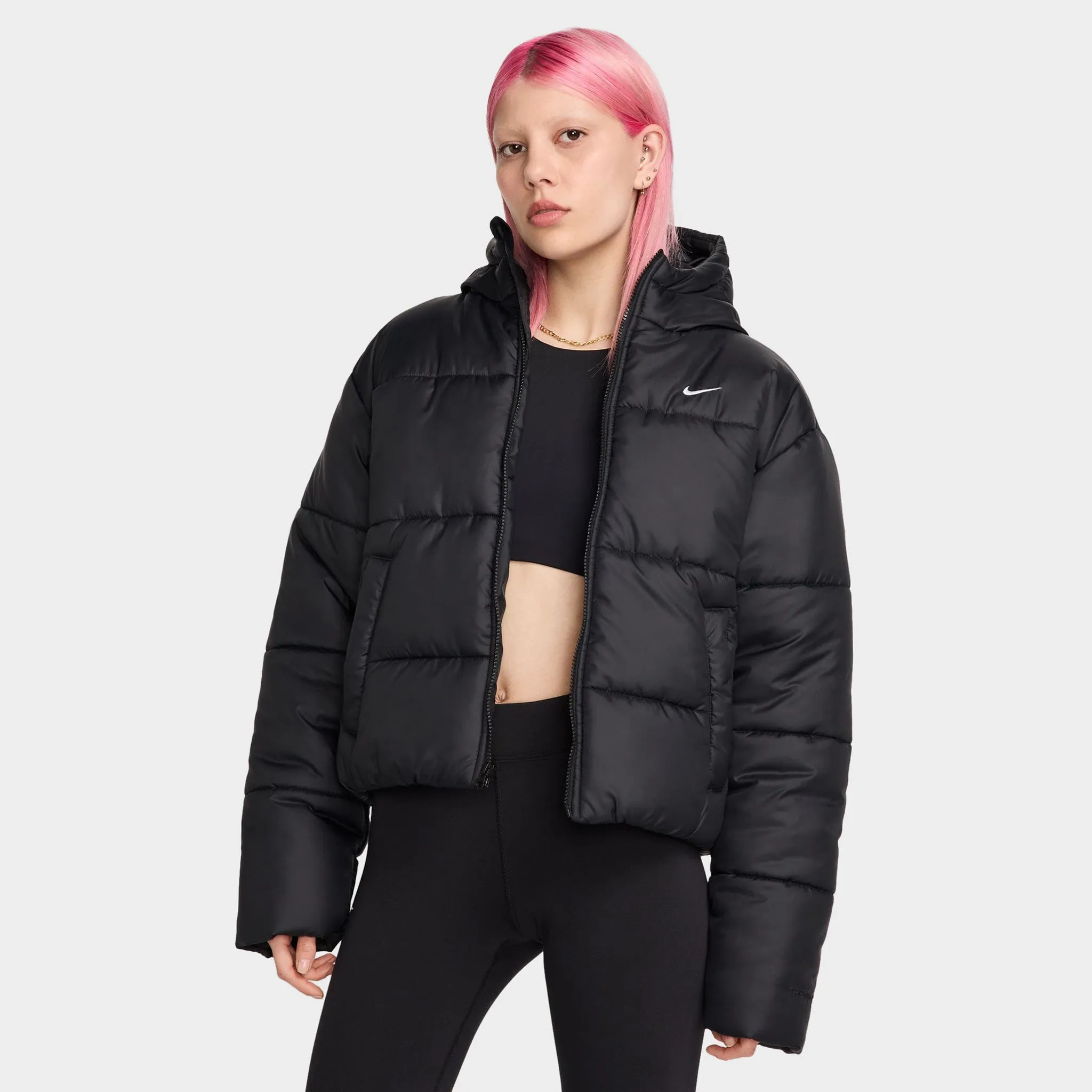 Nike Sportswear Women's Therma-FIT Classic Puffer Jacket Black / White sold by JD Sports