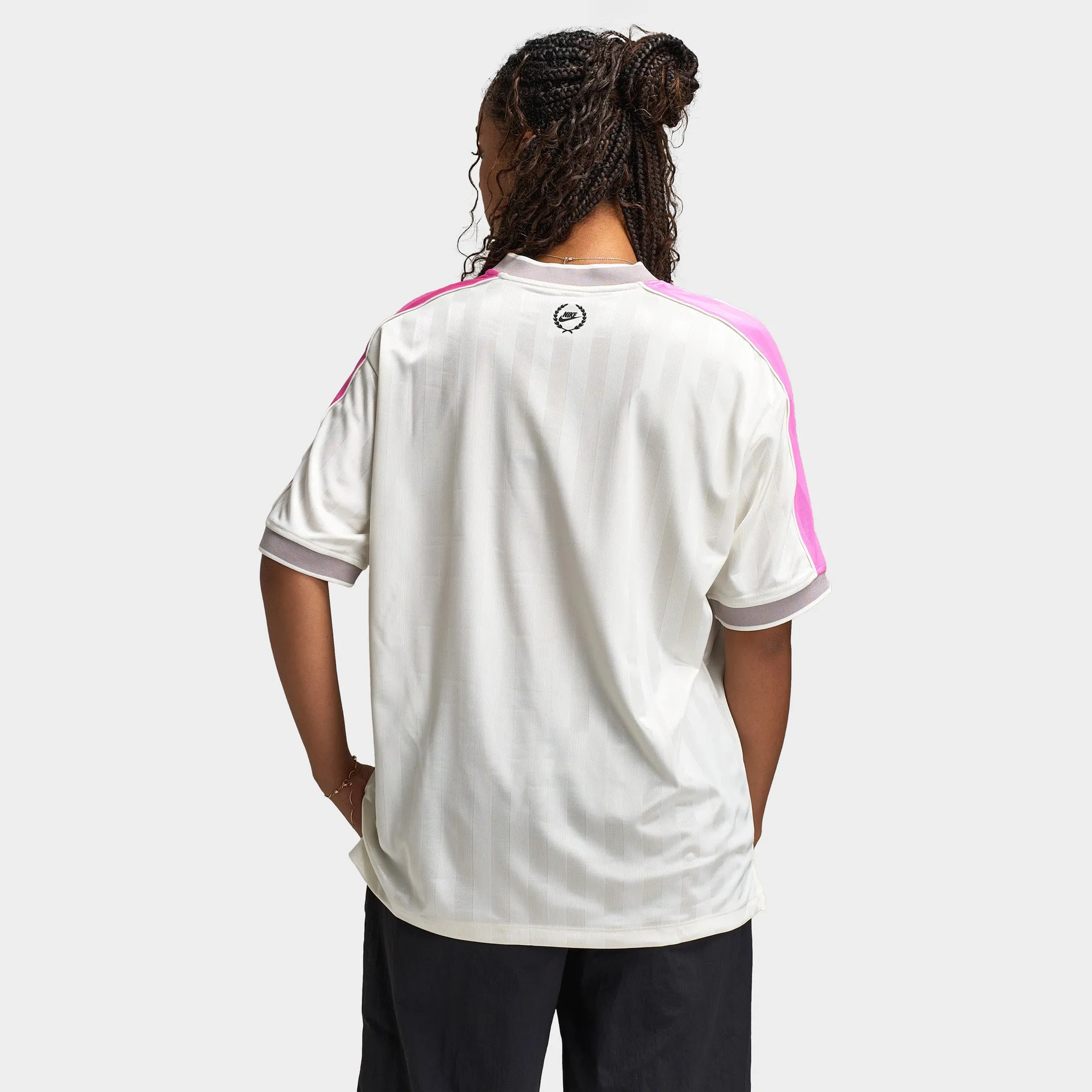 Nike Sportswear Women's V Neck Jersey Sail / Playful Pink sold by JD Sports product image thumbnail 2