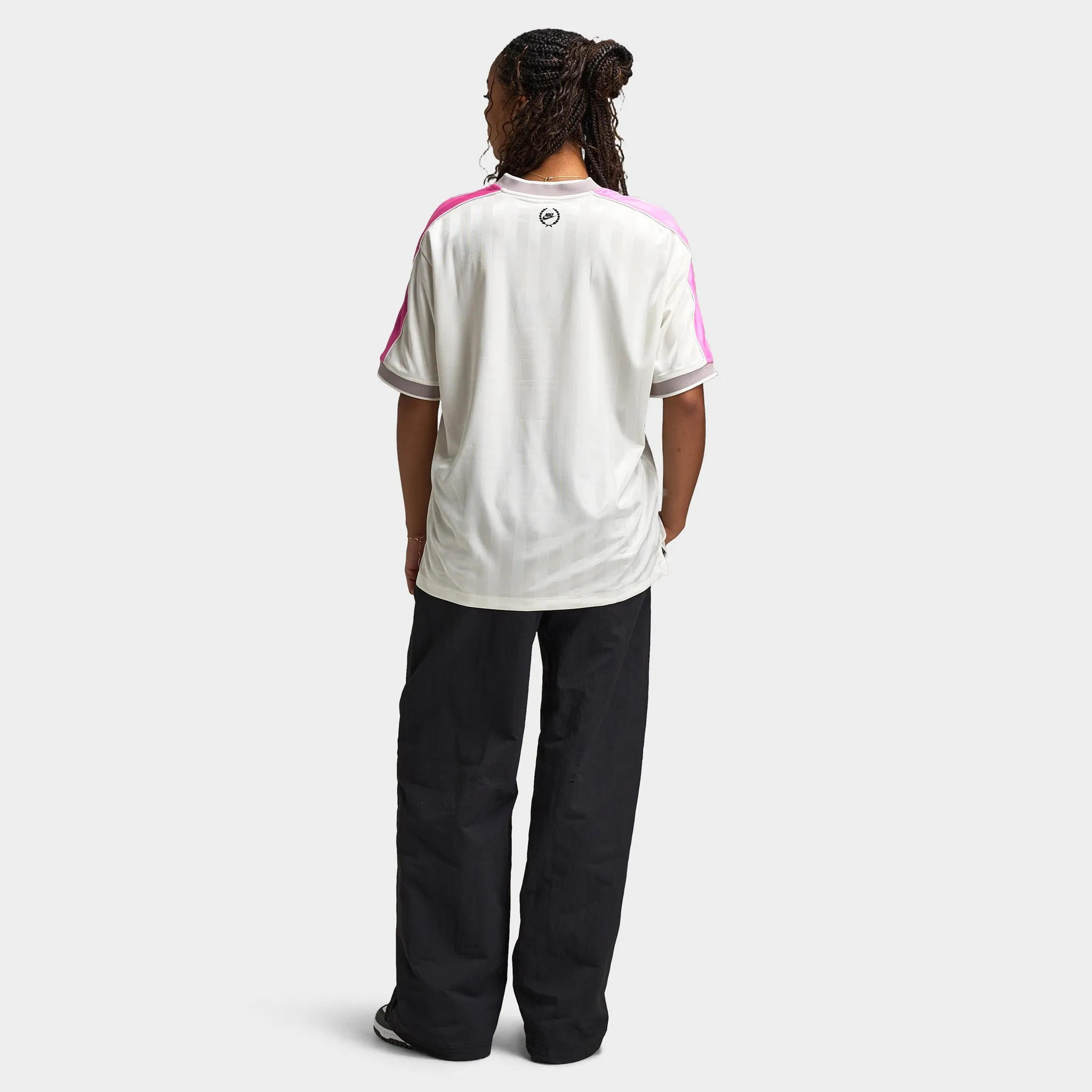 Nike Sportswear Women's V Neck Jersey Sail / Playful Pink sold by JD Sports product image thumbnail 5