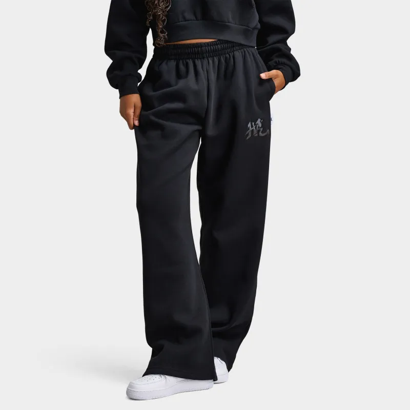 Hoodrich Women's Oversized Wide Leg Joggers Black / Black Satin sold by JD Sports
