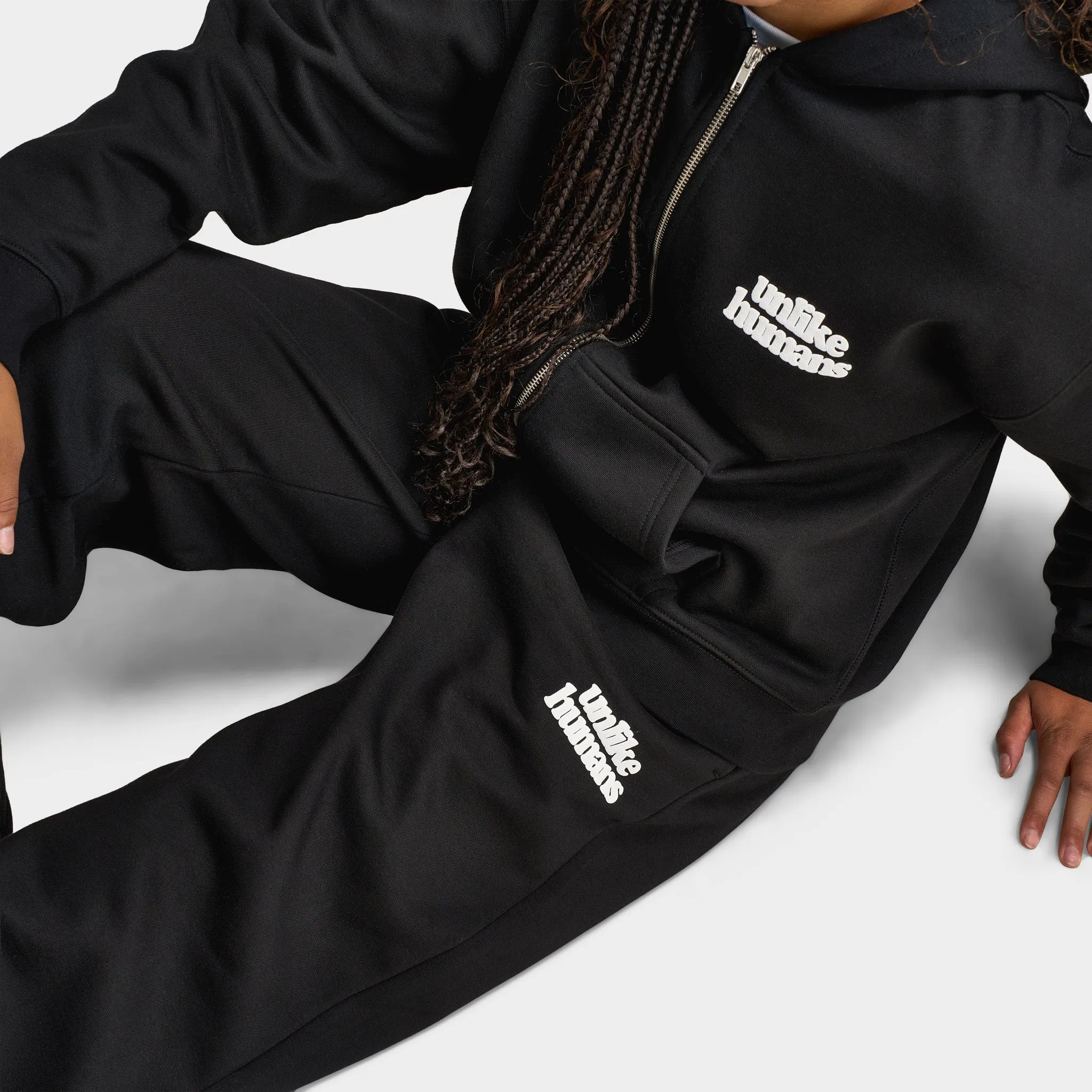 Unlike Humans Women's Bubble Wide Leg Joggers / Black sold by JD Sports product image thumbnail 5