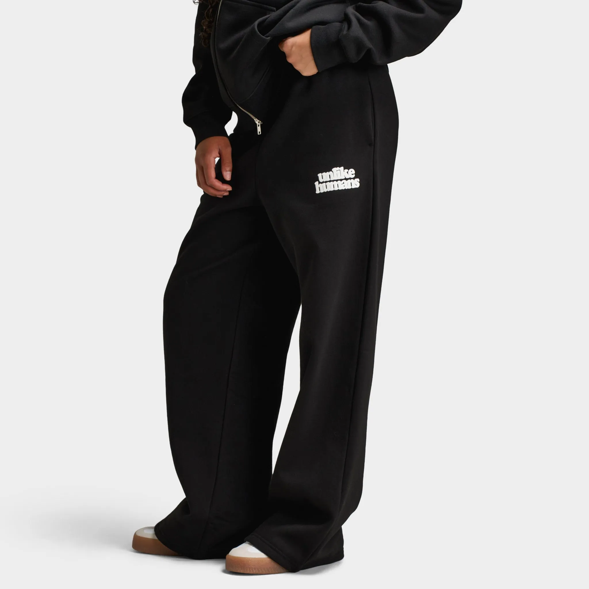 Unlike Humans Women's Bubble Wide Leg Joggers / Black sold by JD Sports product image thumbnail 3
