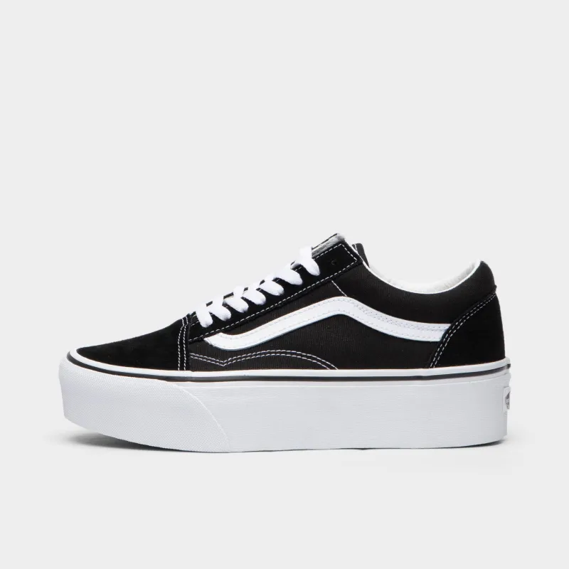Vans Old Skool Stackform Suede / Canvas Black - True White sold by JD Sports