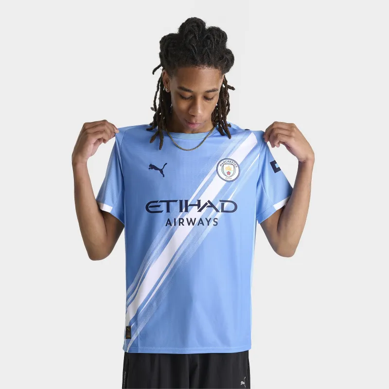 PUMA MCFC Home Jersey Replica Team Light Blue / Puma White sold by JD Sports